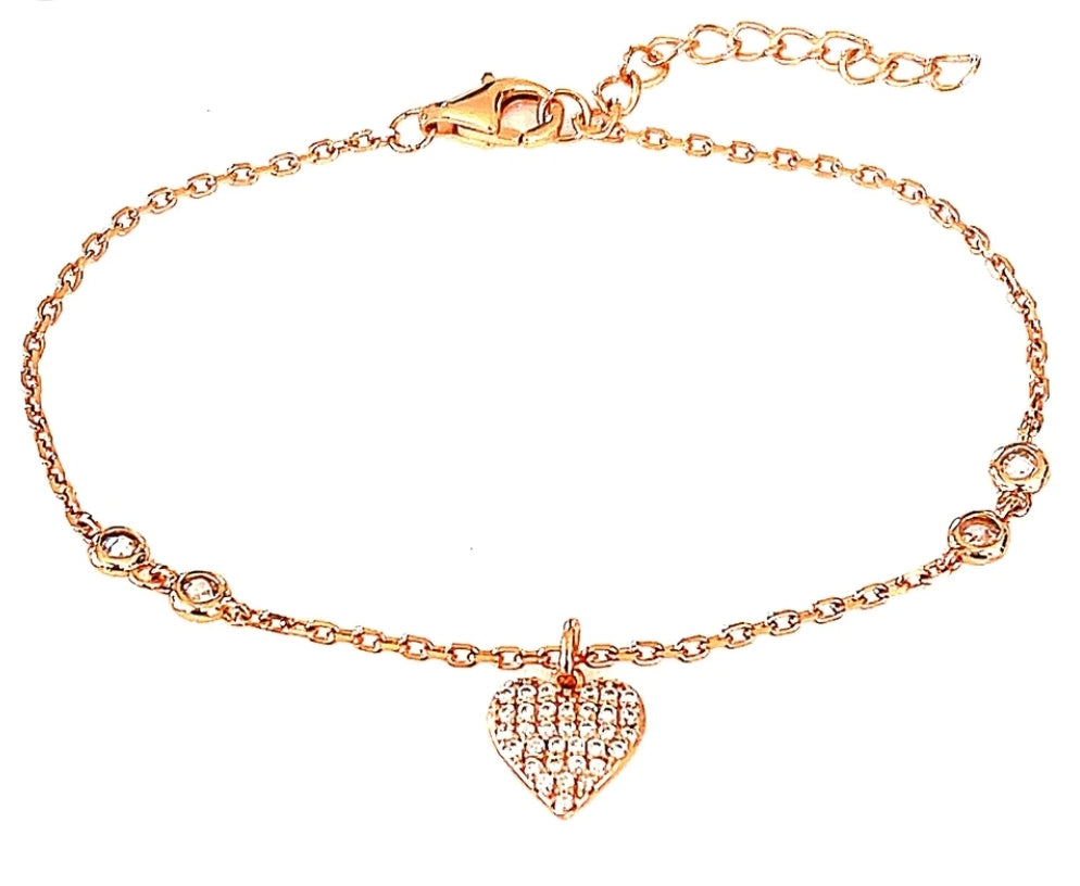 Heart of Paris Bracelet - Elegant French-Inspired Jewelry for Women | Perfect Gift for Valentine's Day, Anniversary & Romantic Occasions