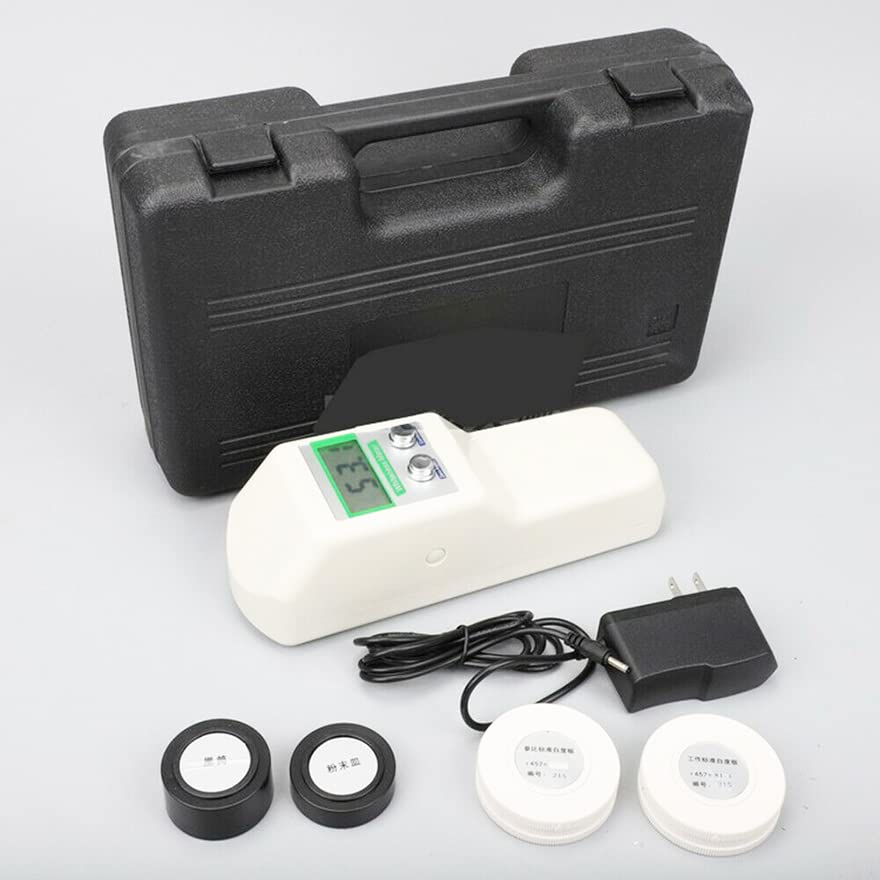 WSB-1 Portable Whiteness Meter - Digital Opacity Tester for Paper, Flour, Paint & Textiles (0-199.9 Range) | Ideal for Quality Control in Manufacturing, Laboratories & Printing Industries