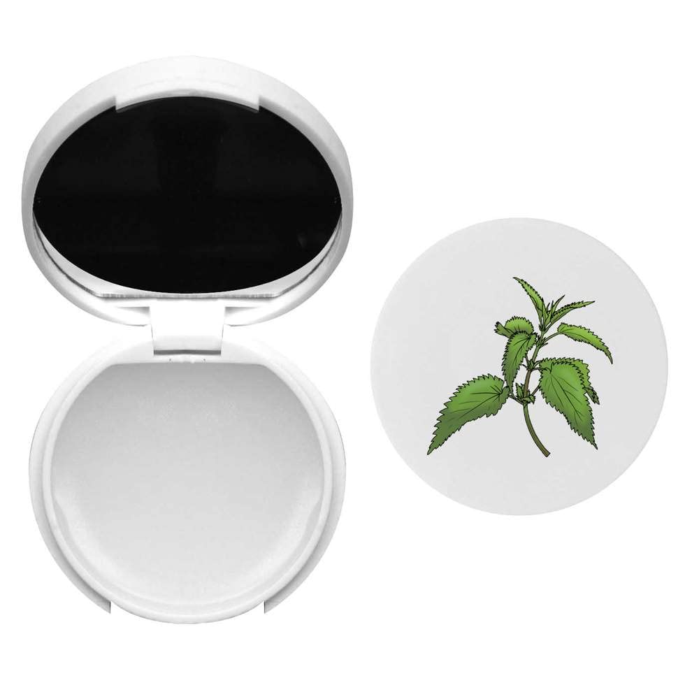 Nettle Sprig Lip Balm with Mirror - Natural Moisturizing Lip Care for Dry Lips - Perfect for Travel, Office & Daily Use (BM00024102)