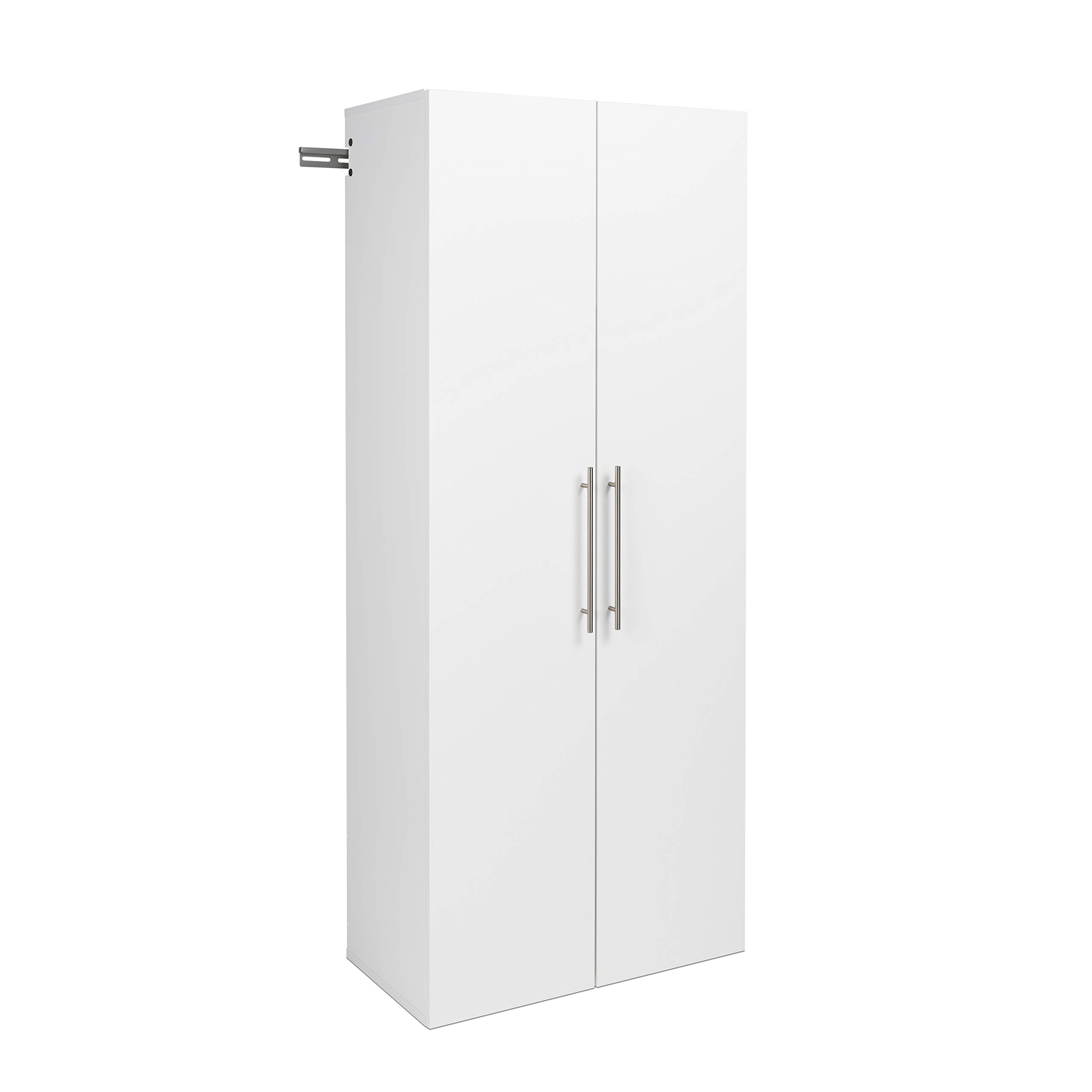 Prepac 30-Inch Wall Mounted Shoe Storage Cabinet with 40 Cubbies - White (30