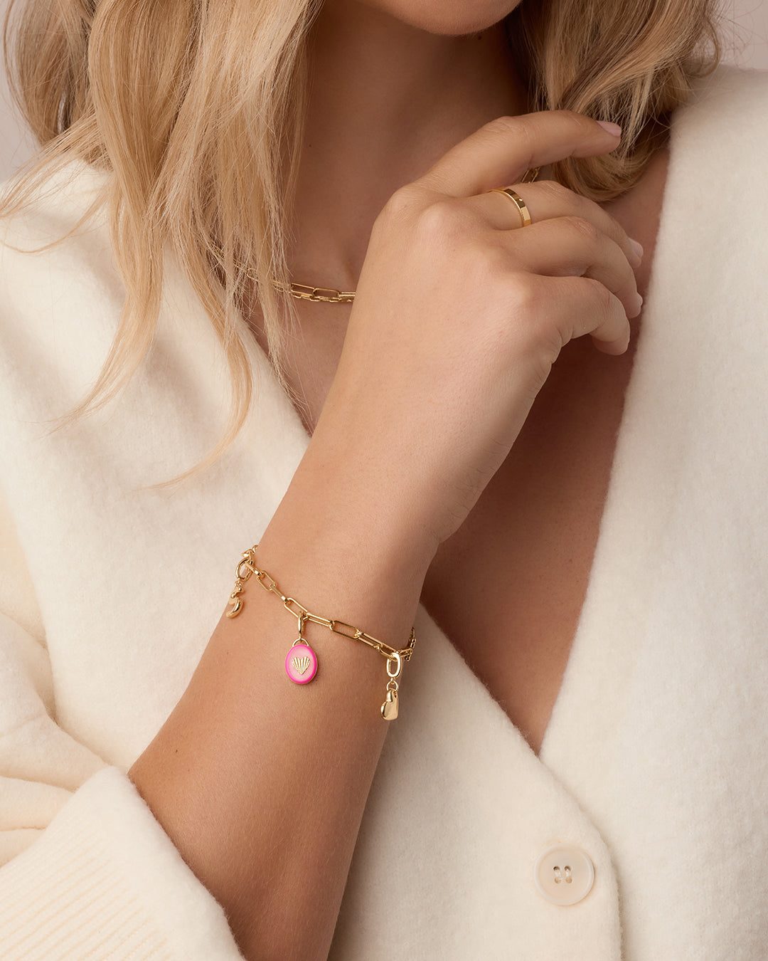 Power Gemstone Love Parker Charm - Elegant Jewelry for Women, Perfect for Valentine's Day Gifts, Anniversary Presents & Romantic Occasions