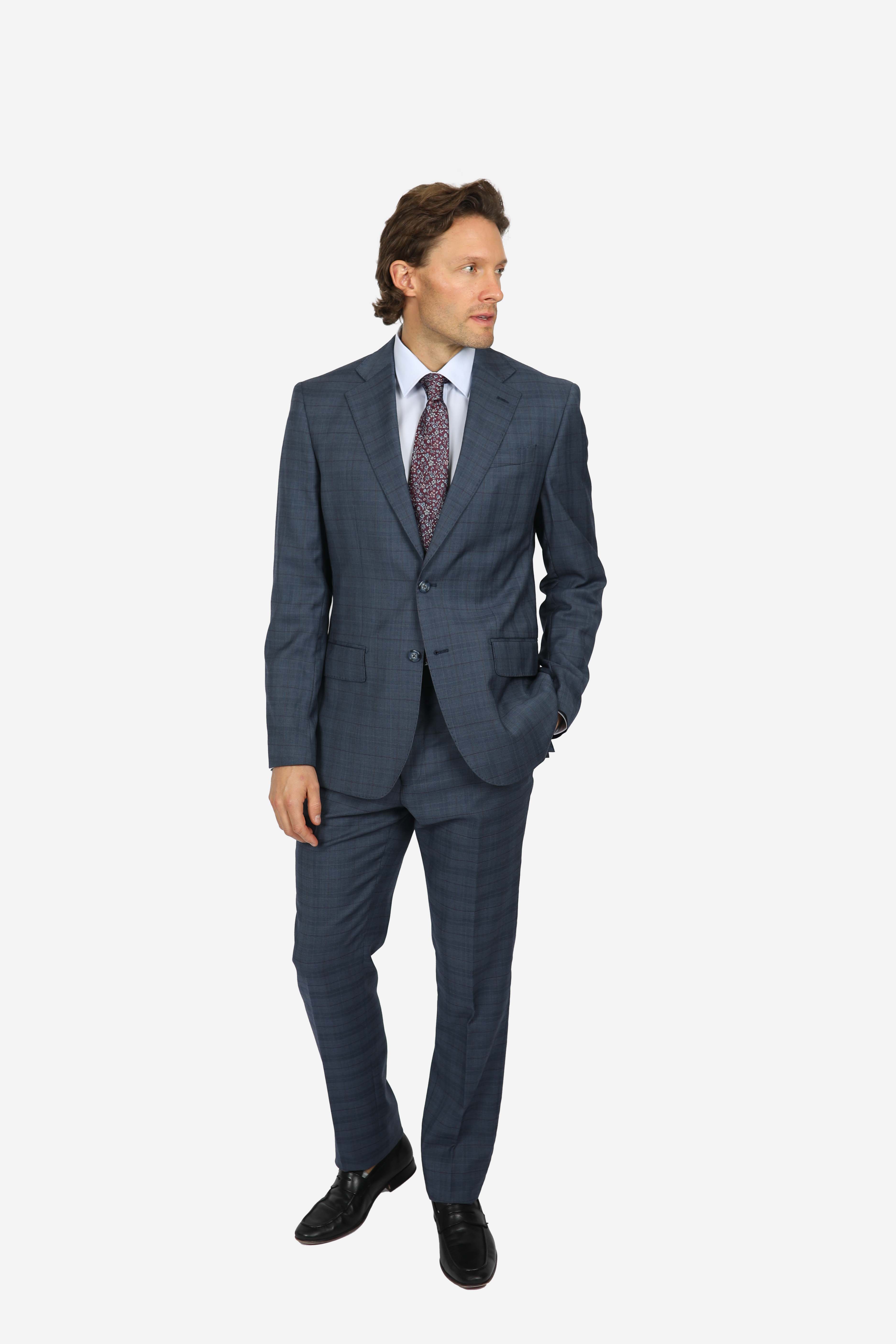Blue Indigo Brinsley Check Jacket for Men - Stylish Casual Blazer for Office, Dating & Outdoor Events | Lightweight Comfortable Menswear