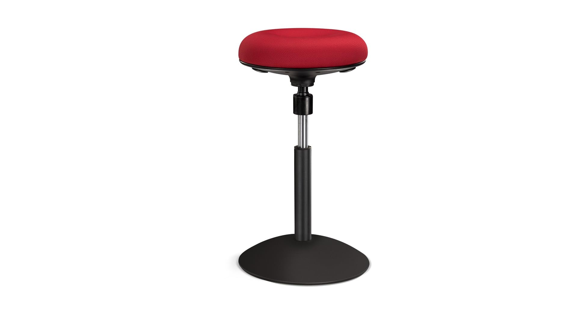 Uplift Red Donut Stool - Compact Seating for Home & Office