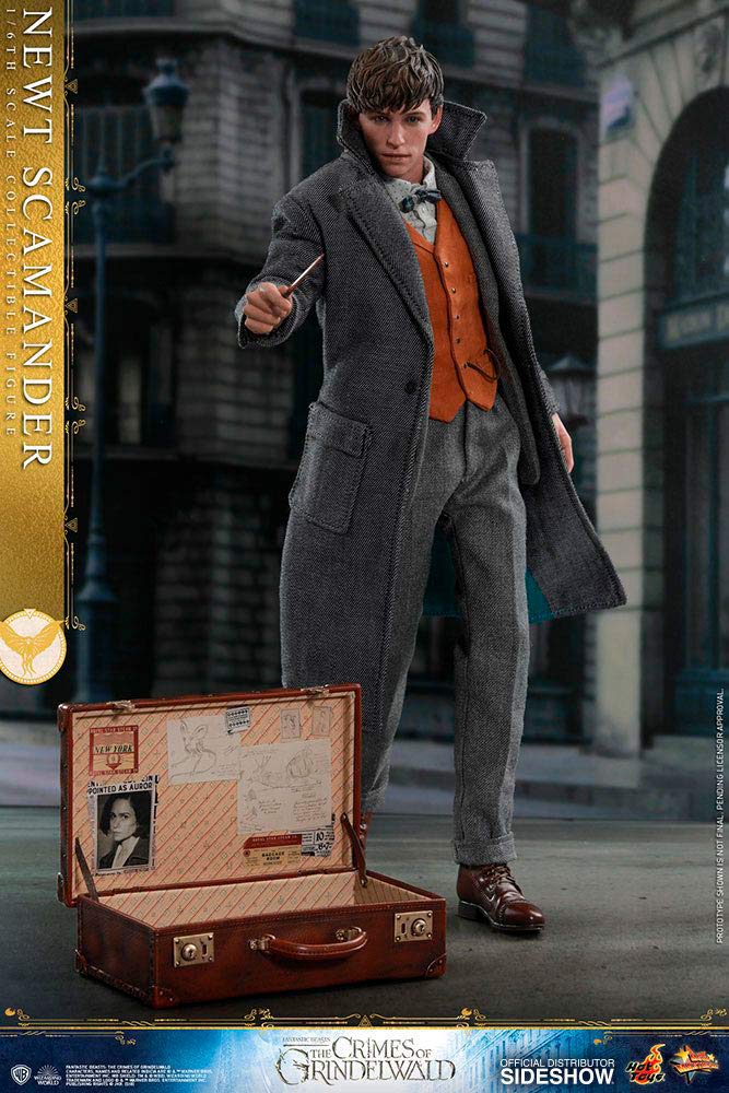Hot Toys 1:6 Scale Newt Scamander Collectible Action Figure - Fantastic Beasts: The Crimes of Grindelwald Movie Character Model - Perfect for Display, Gift Giving, and Fantasy Collectors