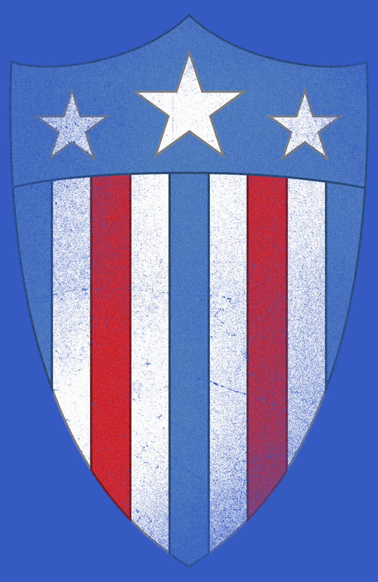 Marvel Avengers Captain America USO Shield Graphic T-Shirt for Men | Superhero Comic Tee | Casual Wear & Cosplay