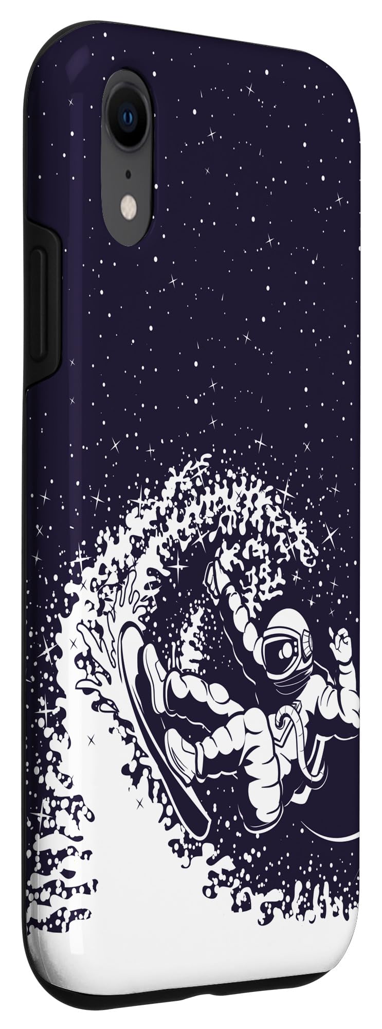 iPhone XR Surfer Phone Case - Durable & Stylish Surfing Lover Design with Space Astronaut & Surfboard - Perfect for Beach, Travel & Outdoor Adventures