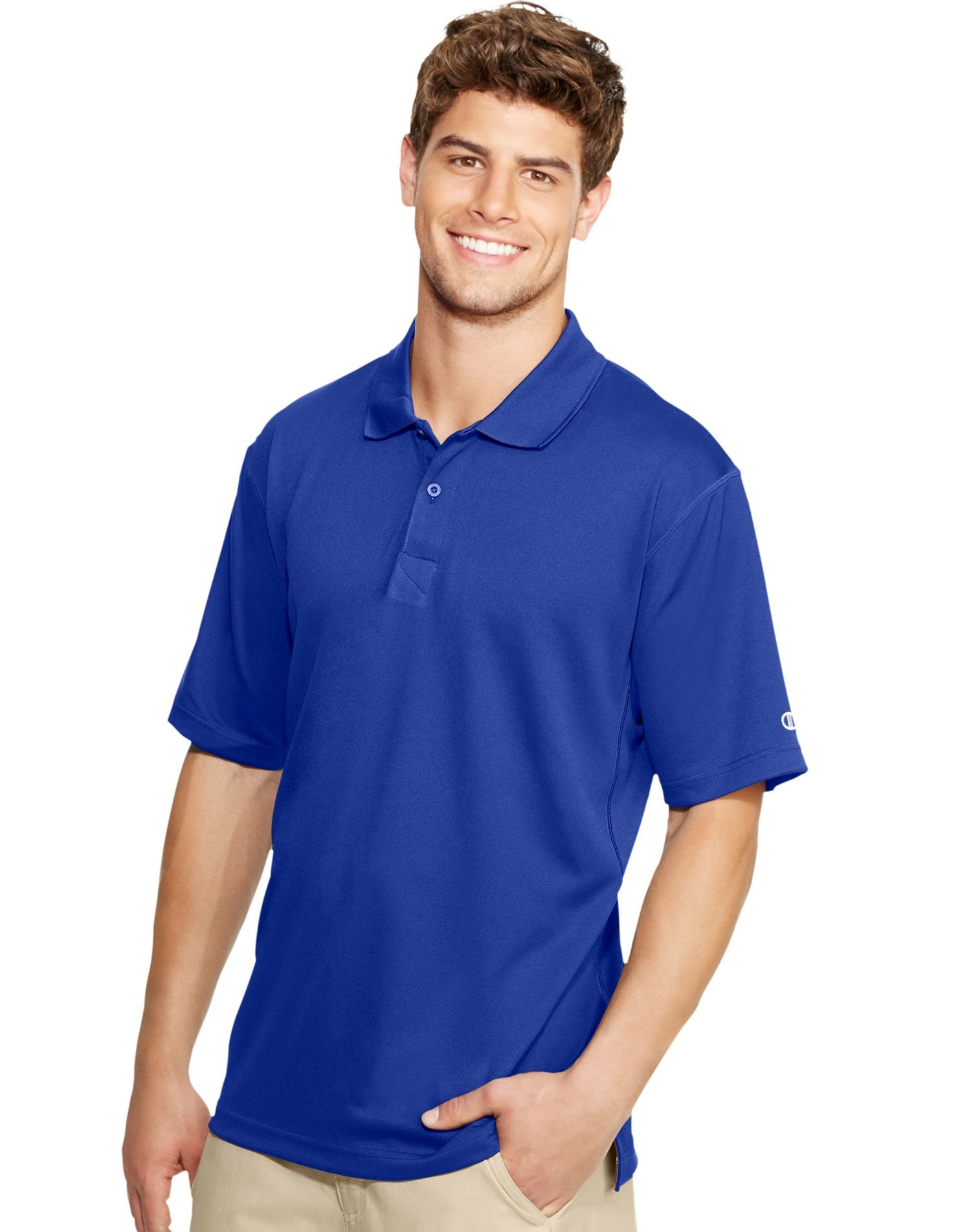 Champion Men's Double Dry Performance Polo Shirt - Moisture Wicking & Breathable for Gym, Work & Casual Wear