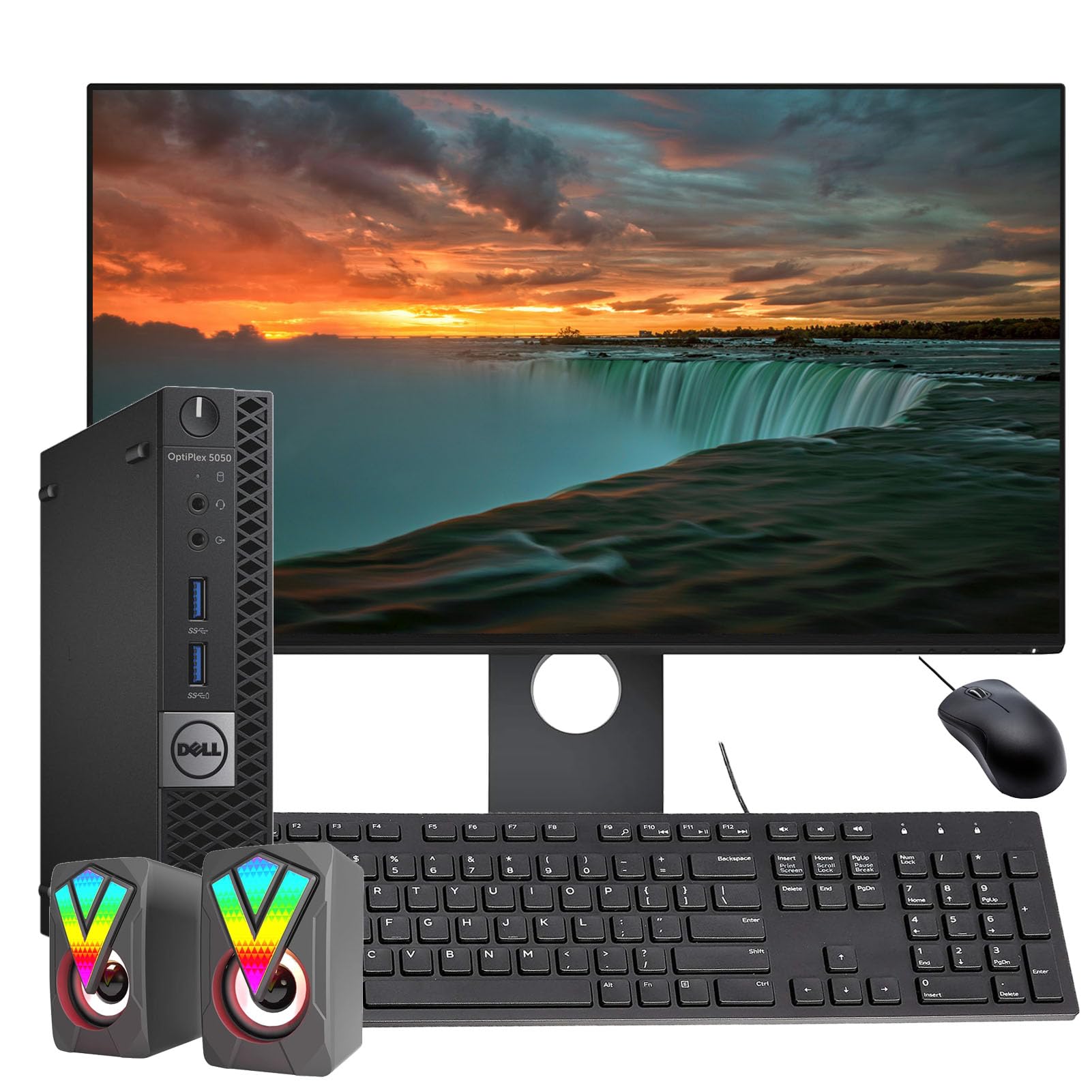 Dell OptiPlex Desktop Computer - Intel Core i5 Processor up to 4.20 GHz, 32GB RAM, 512GB SSD, 24-inch Full HD Monitor, Windows 10 Pro - Wireless & Bluetooth, DVD Drive - Perfect for Home Office, Business Workstations & Gaming Setups