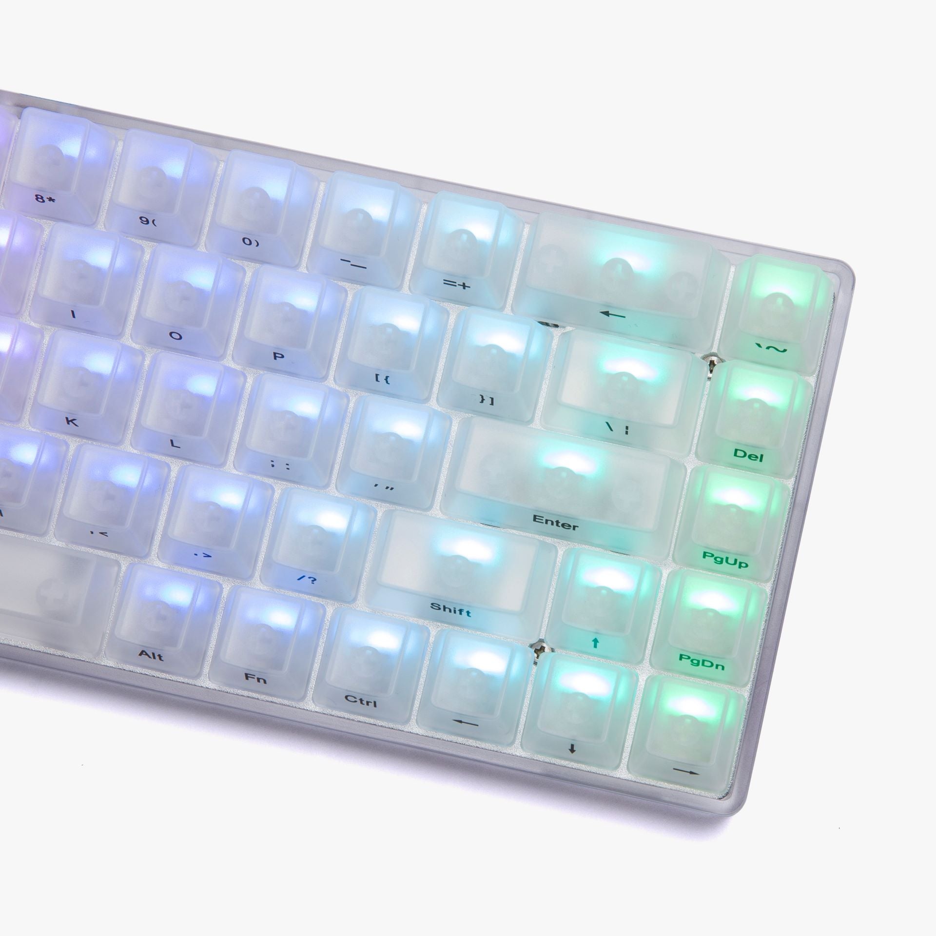 Higround Basecamp 65% Mechanical Gaming Keyboard with OPAL Silent Glacier Switches - Compact 65% Layout for PC, Mac, Gaming & Office Typing