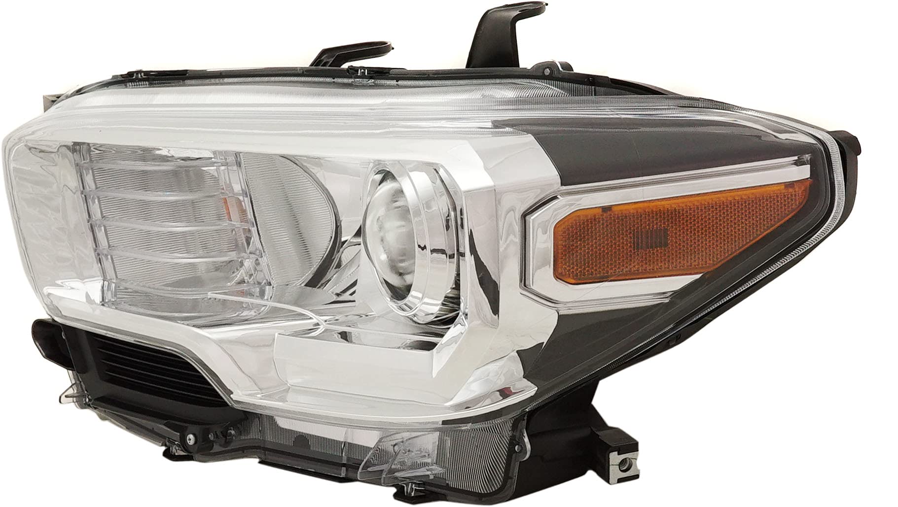 **Garage-Pro Driver Side Headlight Assembly for Toyota Tacoma 2019-2023 - Halogen Replacement with Bulbs, Fog Light Compatible (Excludes LED DRL) - Replaces OEM# 8115004262 - Perfect for Night Driving & Off-Road Adventures**