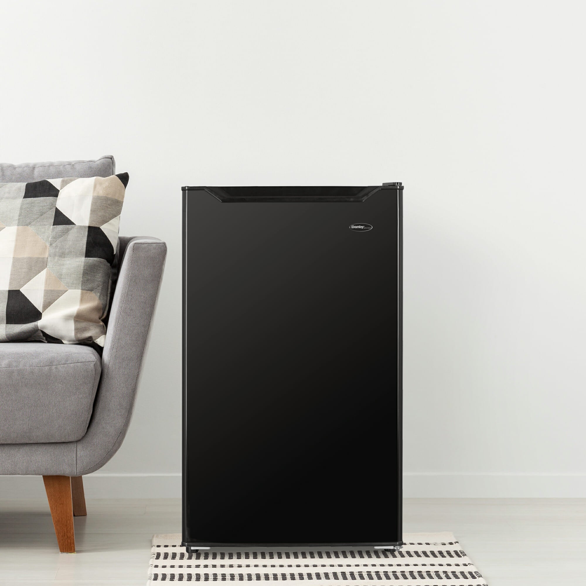 Danby DCR044B1BM 4.4 cu. ft. Compact Refrigerator - Black Mini Fridge for Dorm, Office, Bedroom & Small Spaces - Energy Efficient & Quiet Cooling