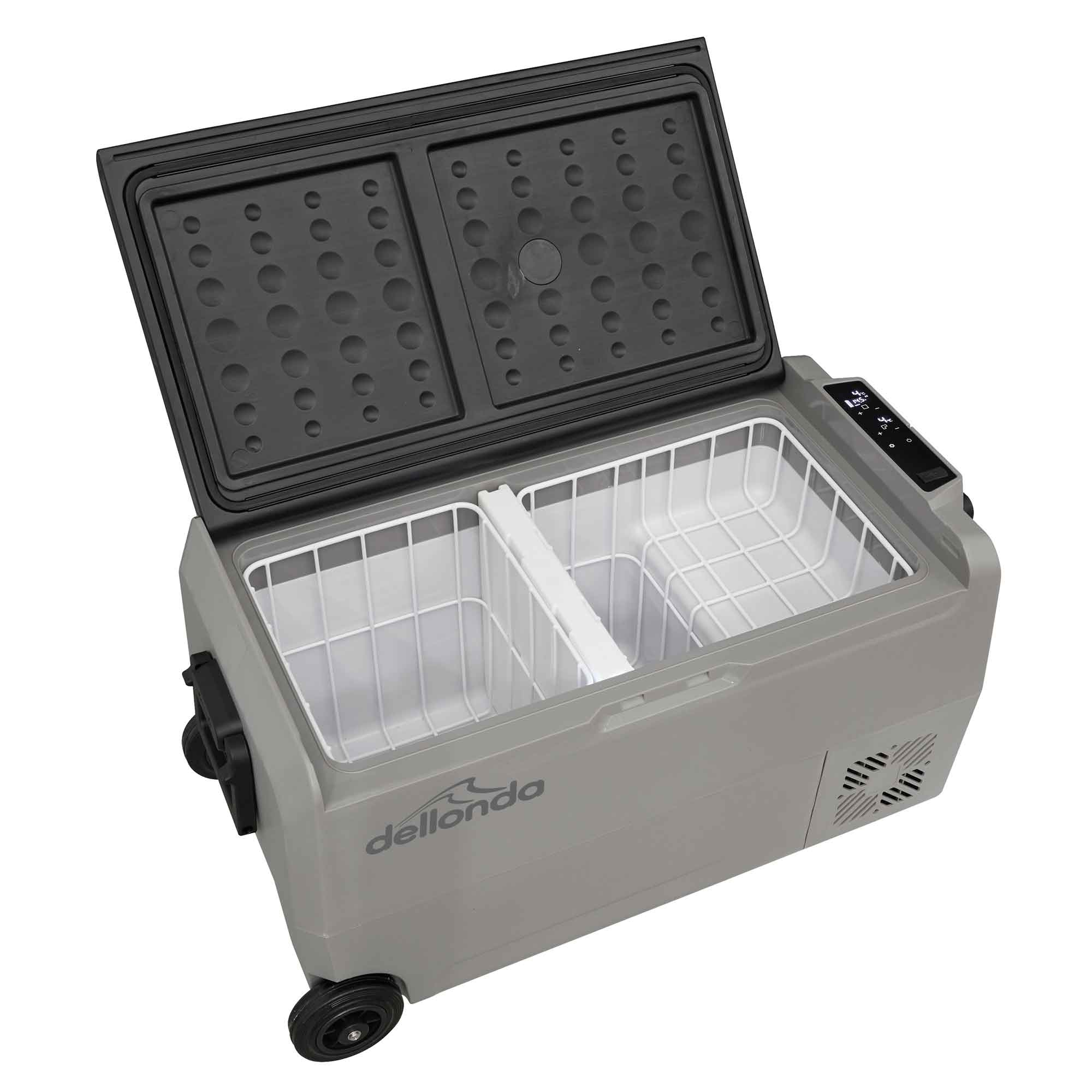 Dellonda 36L Portable Car Fridge Freezer - 12V/24V/230V Dual Zone Compressor Cooler DL131 - Perfect for Road Trips, Camping & Outdoor Adventures