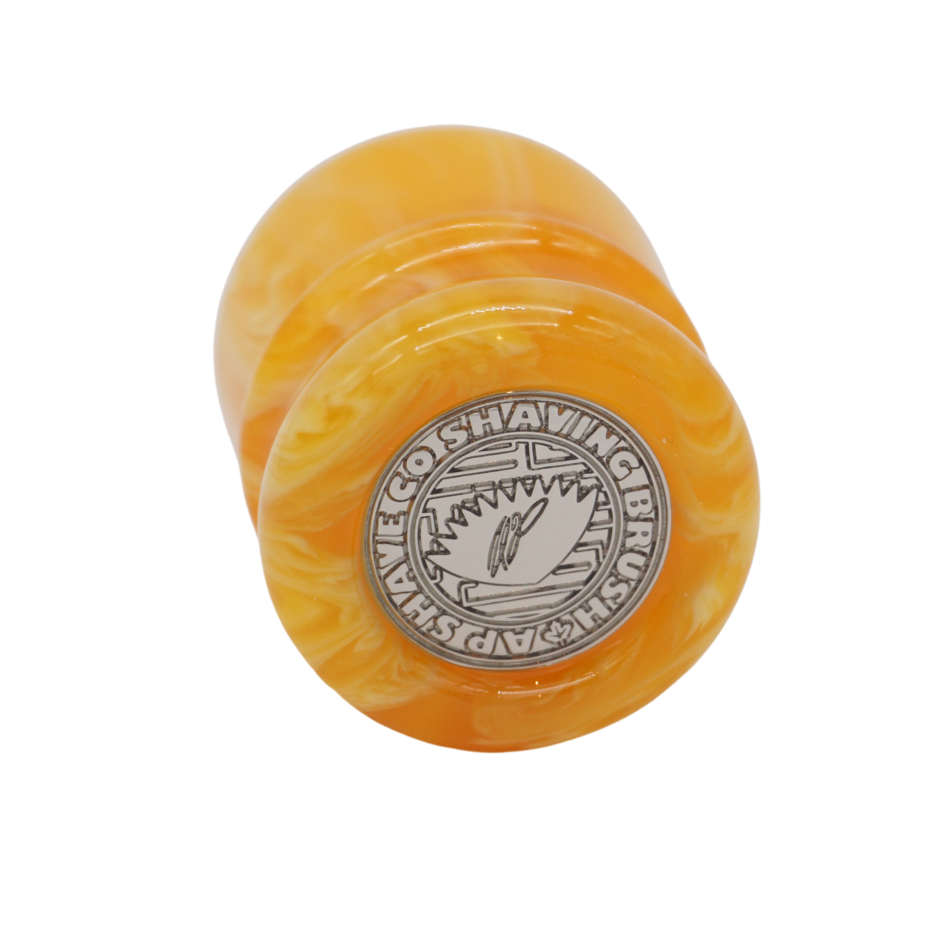Premium Amber Handmade Shaving Brush Handle for 24mm & 26mm Knots - Luxury Wet Shaving Accessory for Men's Grooming & Barber Shop Use