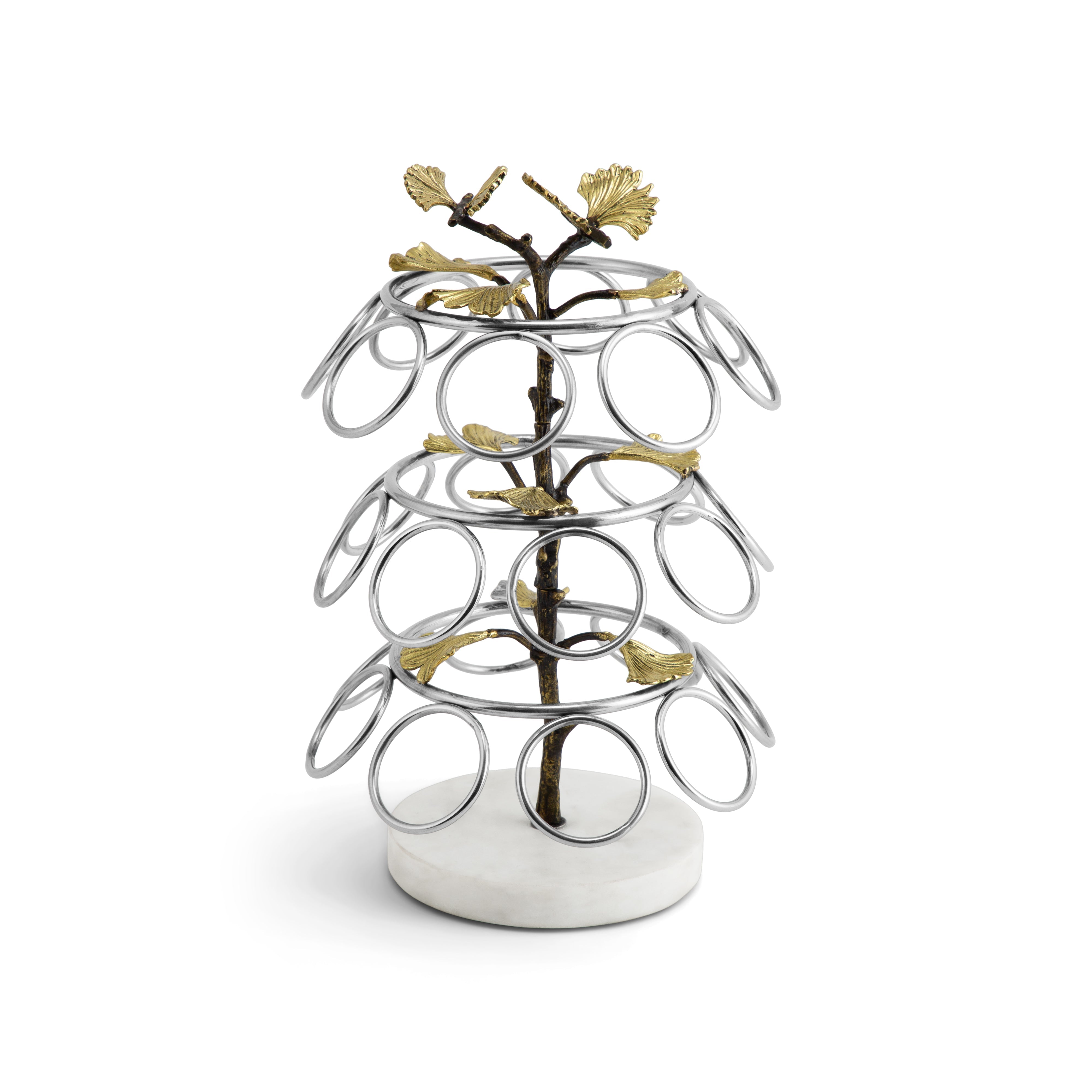 Butterfly Ginkgo K Cup Carousel Holder - Organize & Display Your Keurig Coffee Pods - Perfect for Kitchen, Office, or Coffee Station