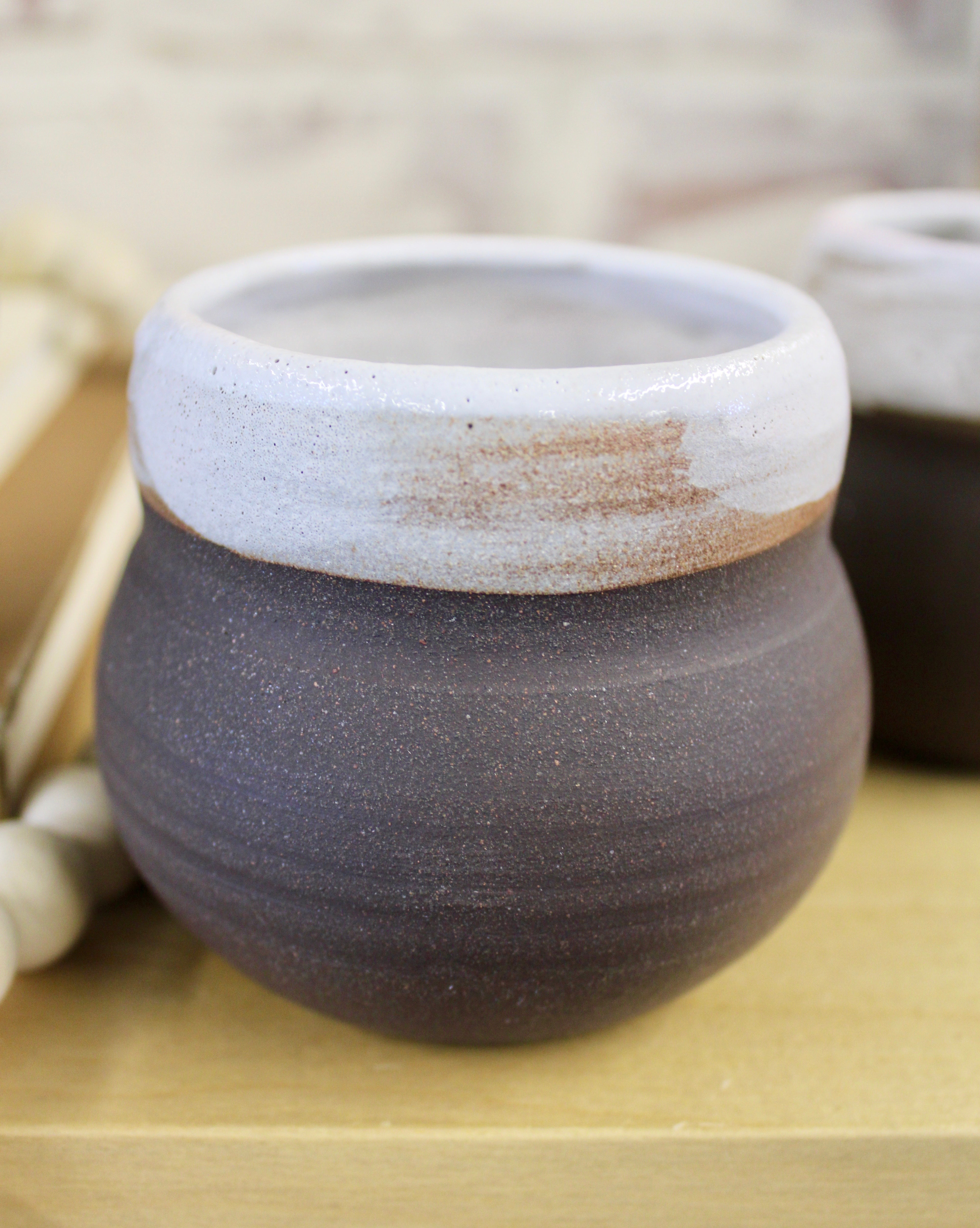 Handmade Mini Pot - Small Ceramic Planter for Succulents & Herbs - Perfect for Home Decor, Office Desk & Gift Ideas