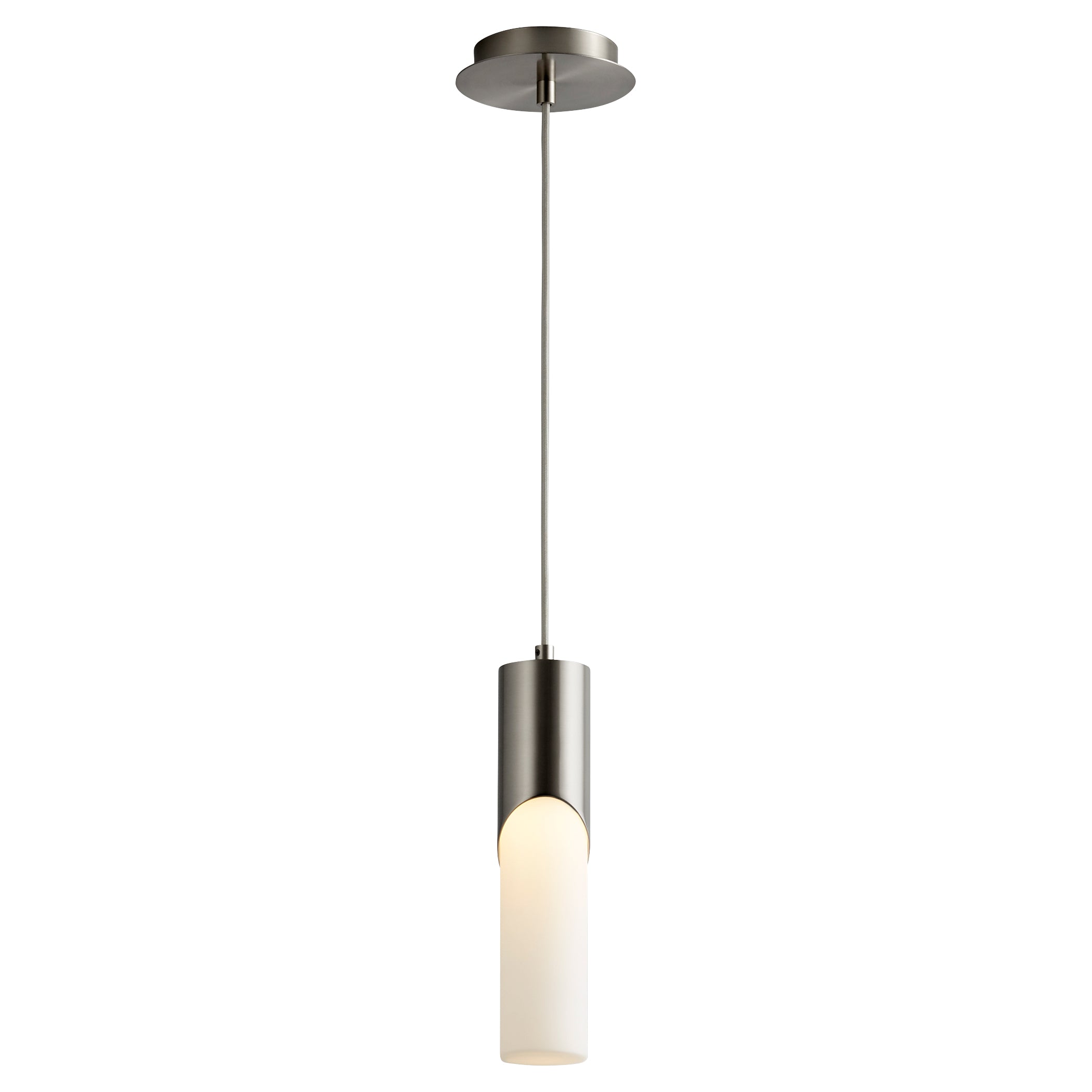 Oxygen Ellipse 3 668 124 Pendant Light Fixture in Satin Nickel Finish - Perfect for Modern Dining Room, Kitchen Island, and Bedroom Lighting