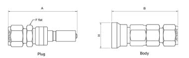 Superlok Quick Connects Compression Fittings - SQC Series - USA Made - Ideal for Plumbing, HVAC, and Industrial Applications