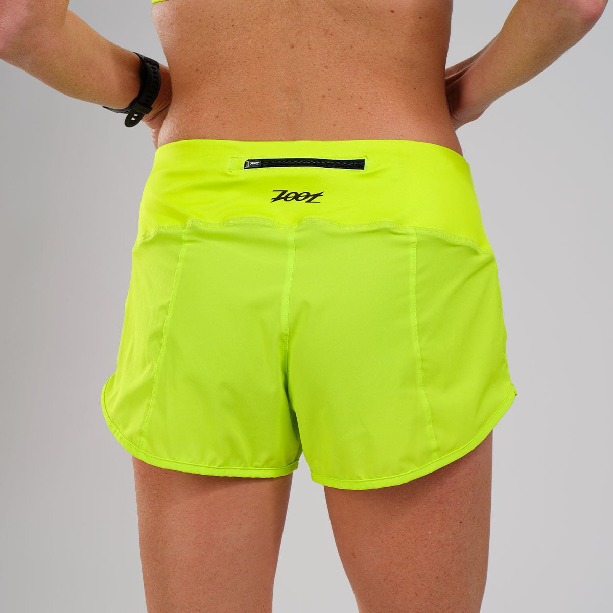 Women's Running Shorts - High Performance LTD Run 3 Shorts in Neon Yellow for Jogging, Gym & Outdoor Workouts