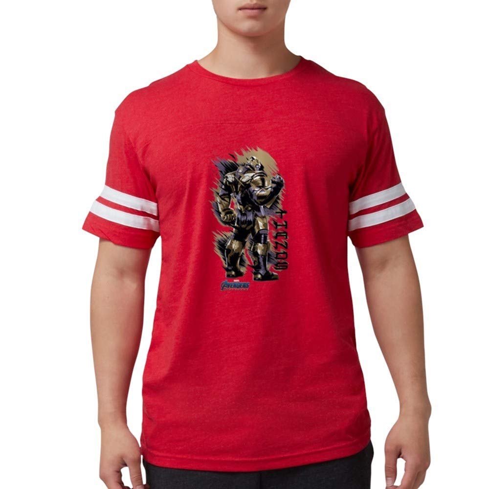 Thanos Men's Football T-Shirt - Superhero Graphic Tee for Marvel Fans | Perfect for Game Day, Cosplay & Casual Wear