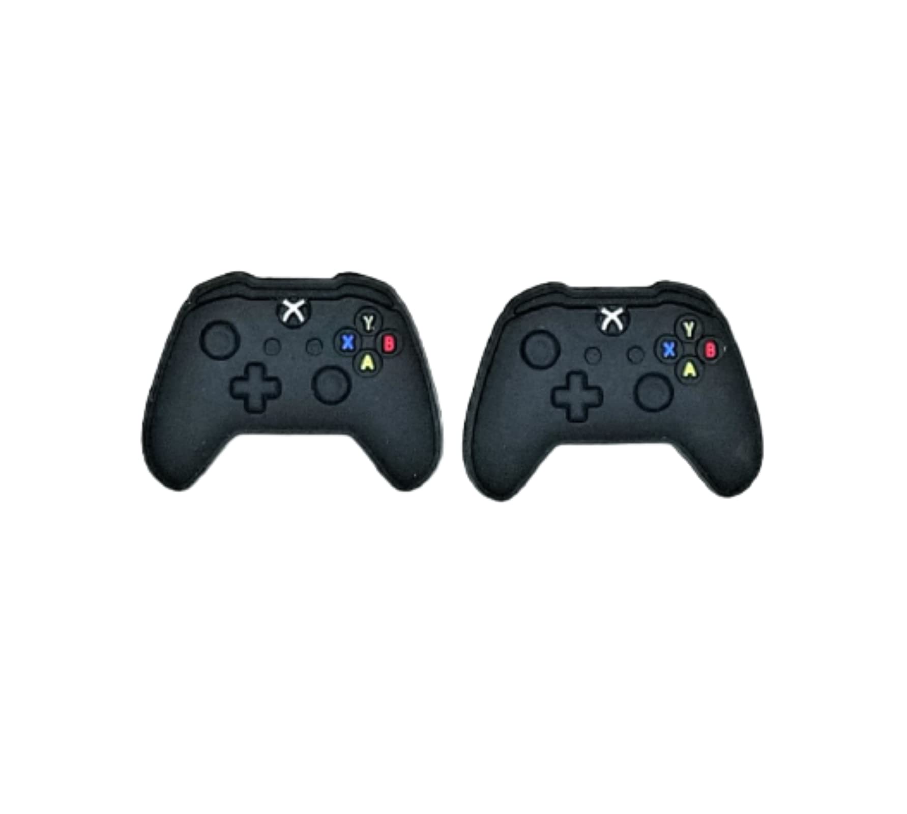 2-Pack Black Controller Shoe Charms for Crocs - Compatible with All Crocs Clogs & Jibbitz - Perfect for Gaming Enthusiasts & Fashion Accessories