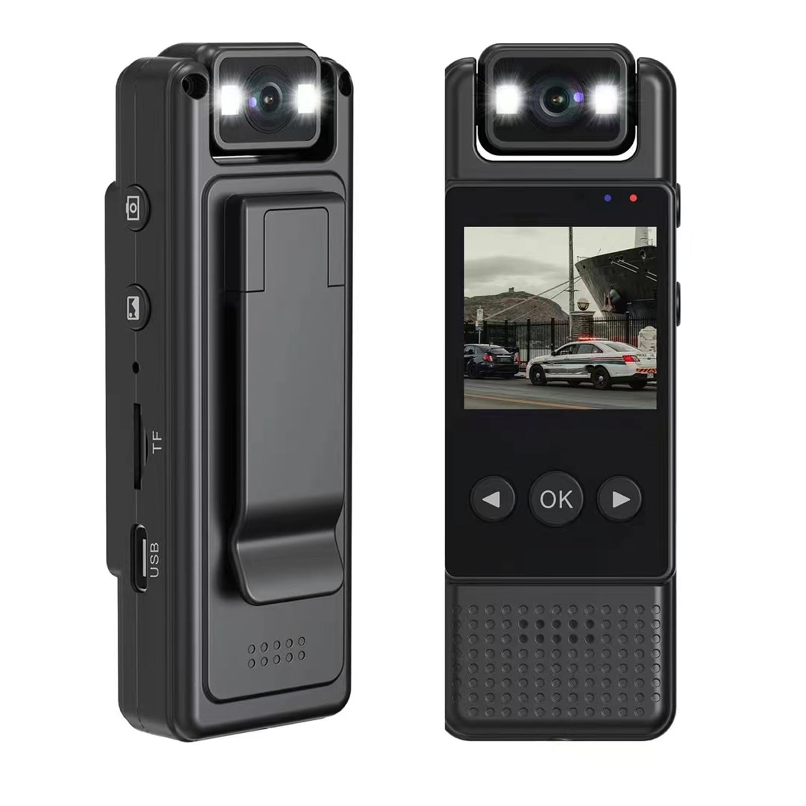 Portable 1080P Miniature Camcorder with Rotating Lens & Night Vision - Compact HD Video Camera for Vlogging, Travel, Home Security & Outdoor Adventures