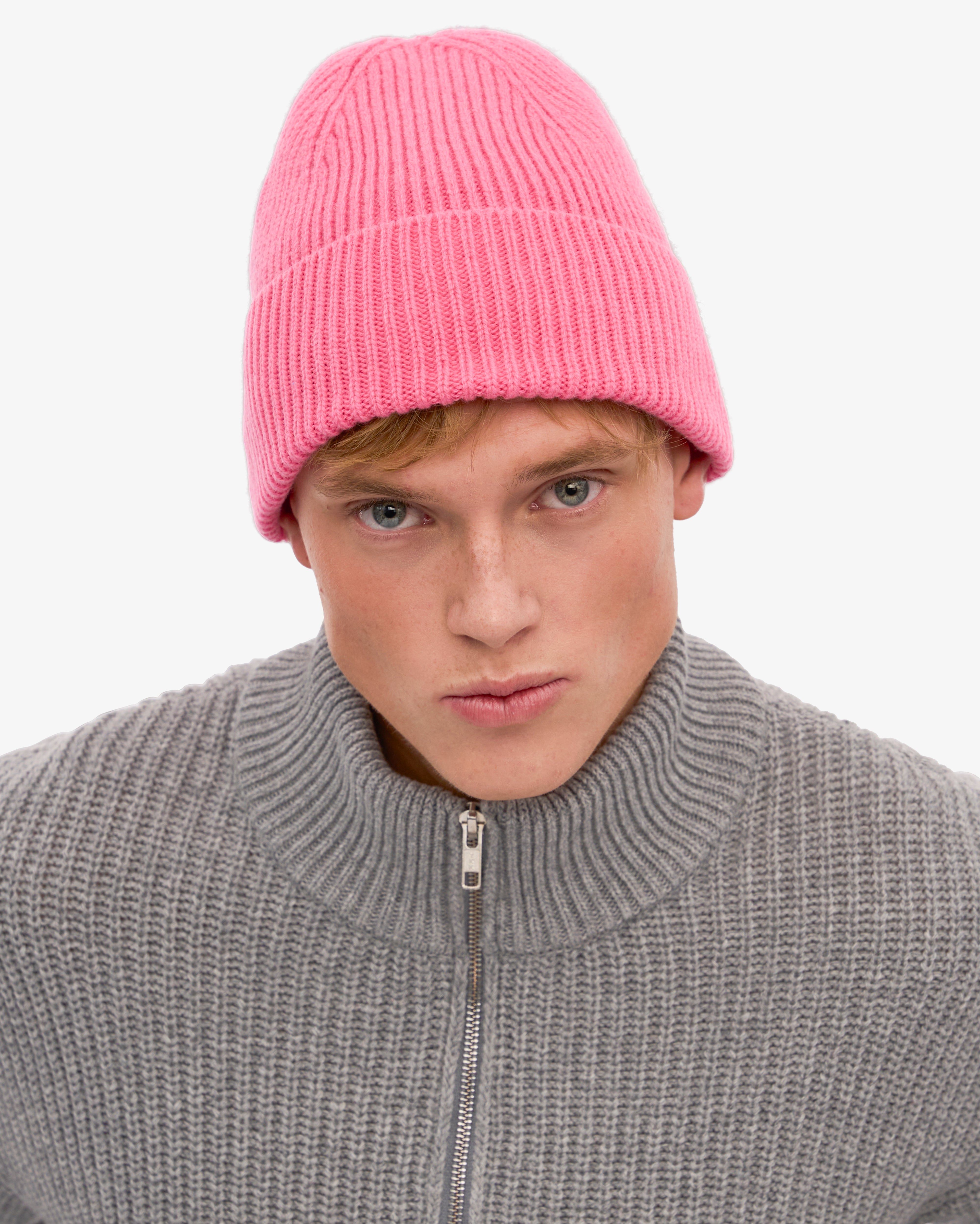 Premium Merino Wool Beanie for Women & Men - Soft Bubblegum Pink Winter Hat - Warm Knit Cap for Skiing, Hiking & Outdoor Activities