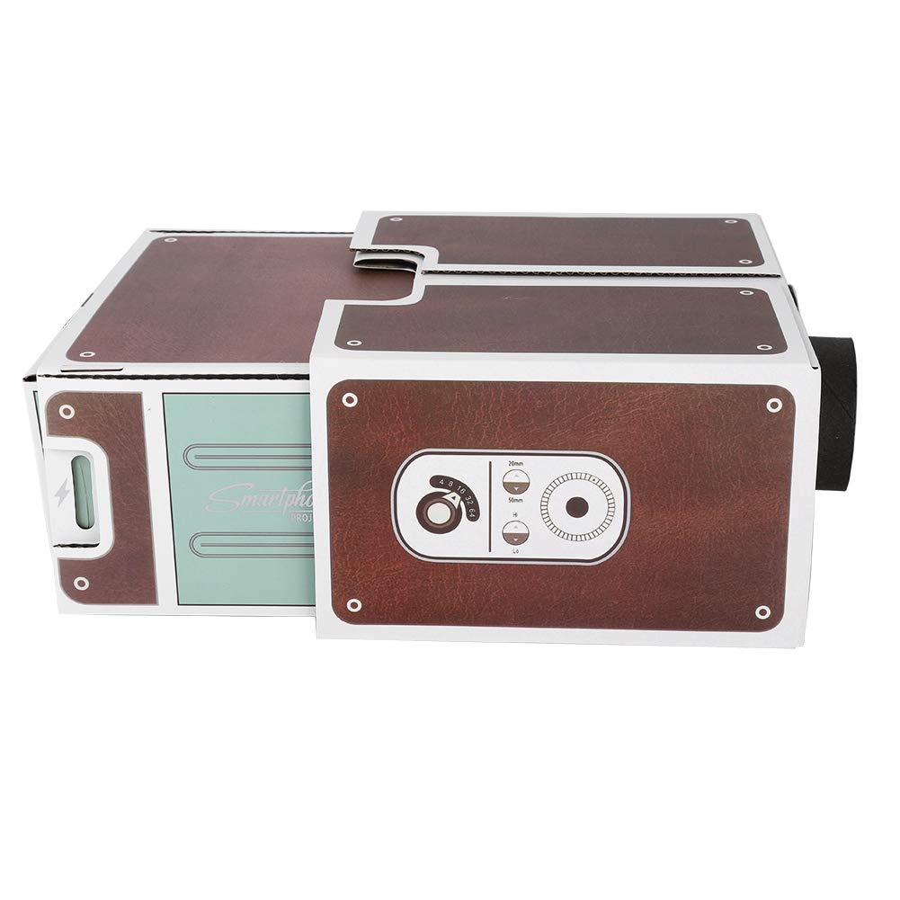 Mini Projector 14.5x8cm - Portable Smartphone Projector 2.0 for Home Cinema | HD Movie Video Projection Device | Perfect for DIY Home Theater, Outdoor Camping & Bedroom Entertainment