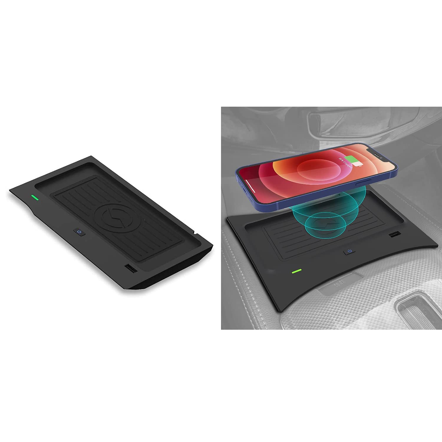 CarQiWireless Fast Wireless Charger for Nissan Altima & Rogue (2014-2023) - Qi Certified 15W Charging Pad with Anti-Slip Design - Perfect for Commuting, Road Trips & Daily Driving