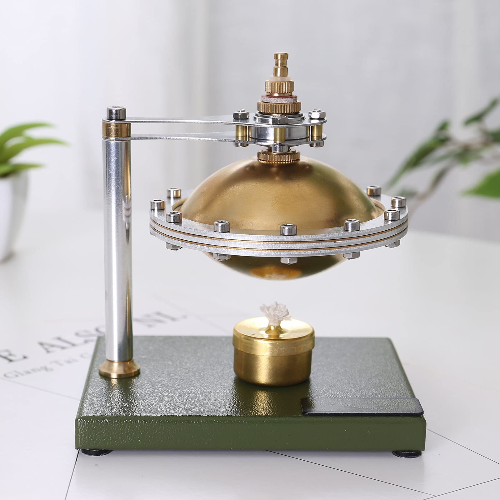 Stirling Engine Model Kit - Full Metal Hot Air Steam Engine DIY Physics Science Experiment Toy for Adults & Kids - Perfect for STEM Education, Science Projects & Home Decor