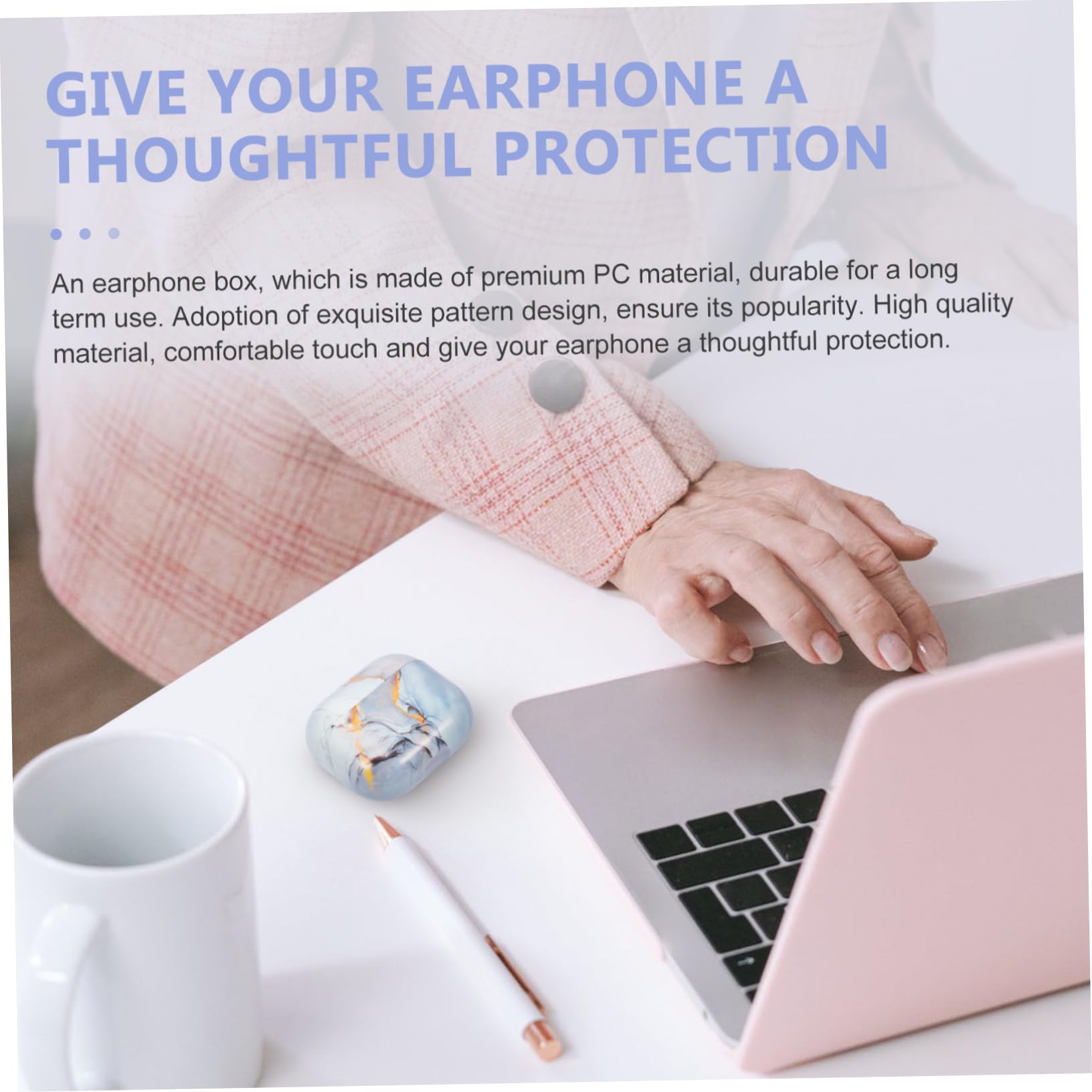 Premium 1-Piece Earbuds Case - Shockproof & Portable Storage for AirPods, Wireless Earbuds - Travel, Gym & Daily Use Protection