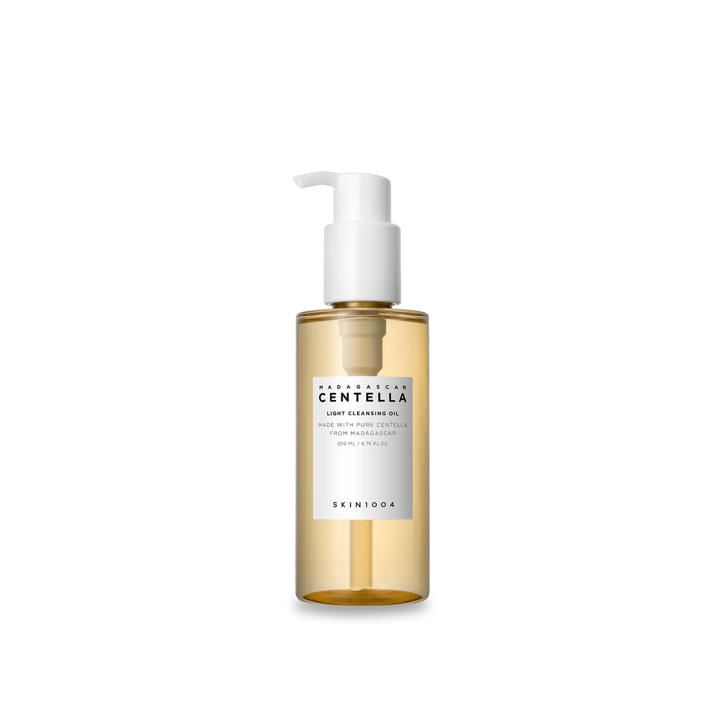SKIN1004 Madagascar Centella Light Cleansing Oil 200ml - Gentle Makeup Remover & Face Wash for Sensitive Skin | Perfect for Daily Skincare Routine & Travel