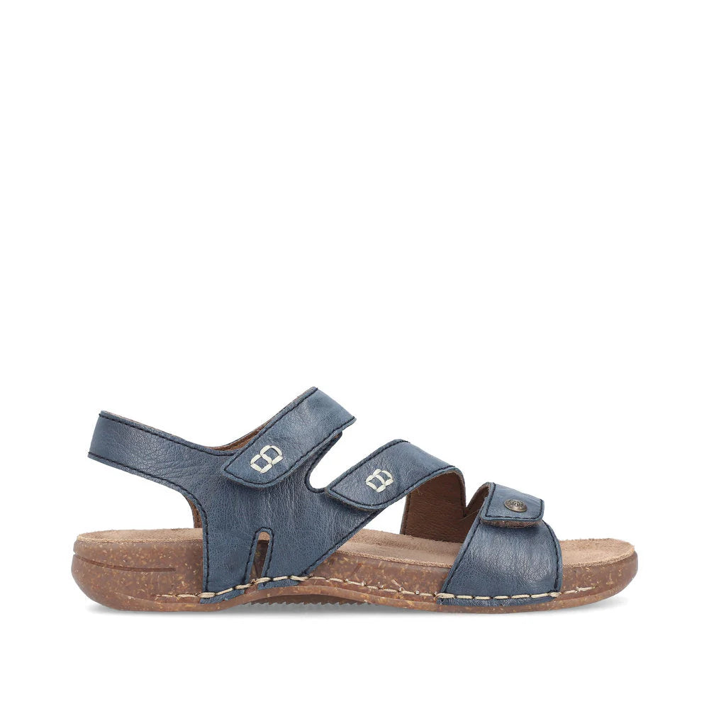 Rieker Women's Comfortable Slip-On Shoes 61402 in Blue - Perfect for Casual Wear, Office & Travel