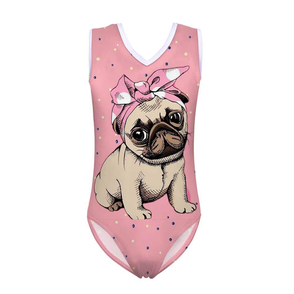 ELEQIN Girls One Piece Swimsuit - Cute Animal Print Bathing Suit for Kids & Teens | Perfect for Swimming, Dance, Gymnastics & Beach Wear
