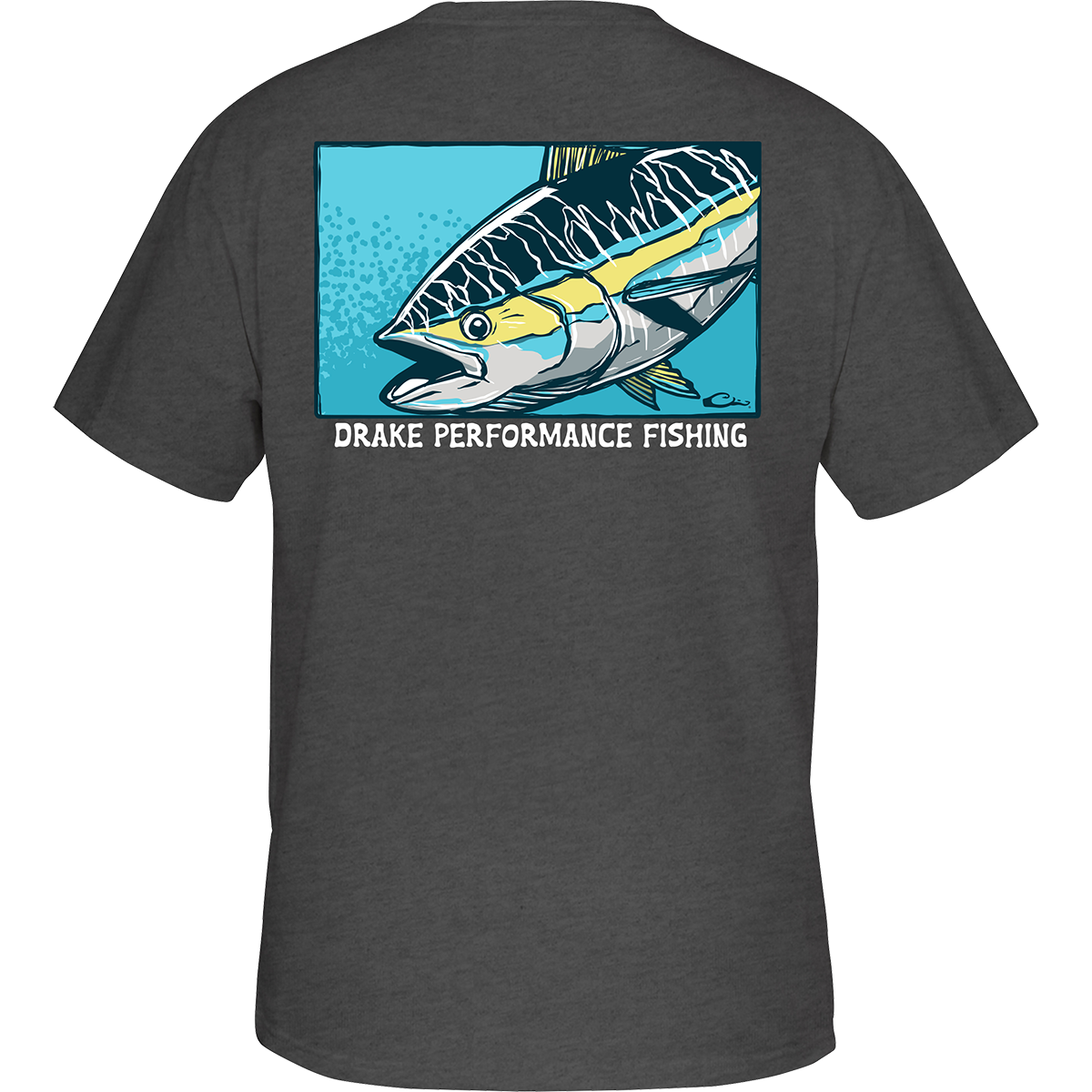 Gliding Tuna Graphic T-Shirt for Men & Women - Comfortable Cotton Casual Tee for Fishing Enthusiasts & Ocean Lovers - Perfect for Beach Outings, Fishing Trips, and Summer Vacations