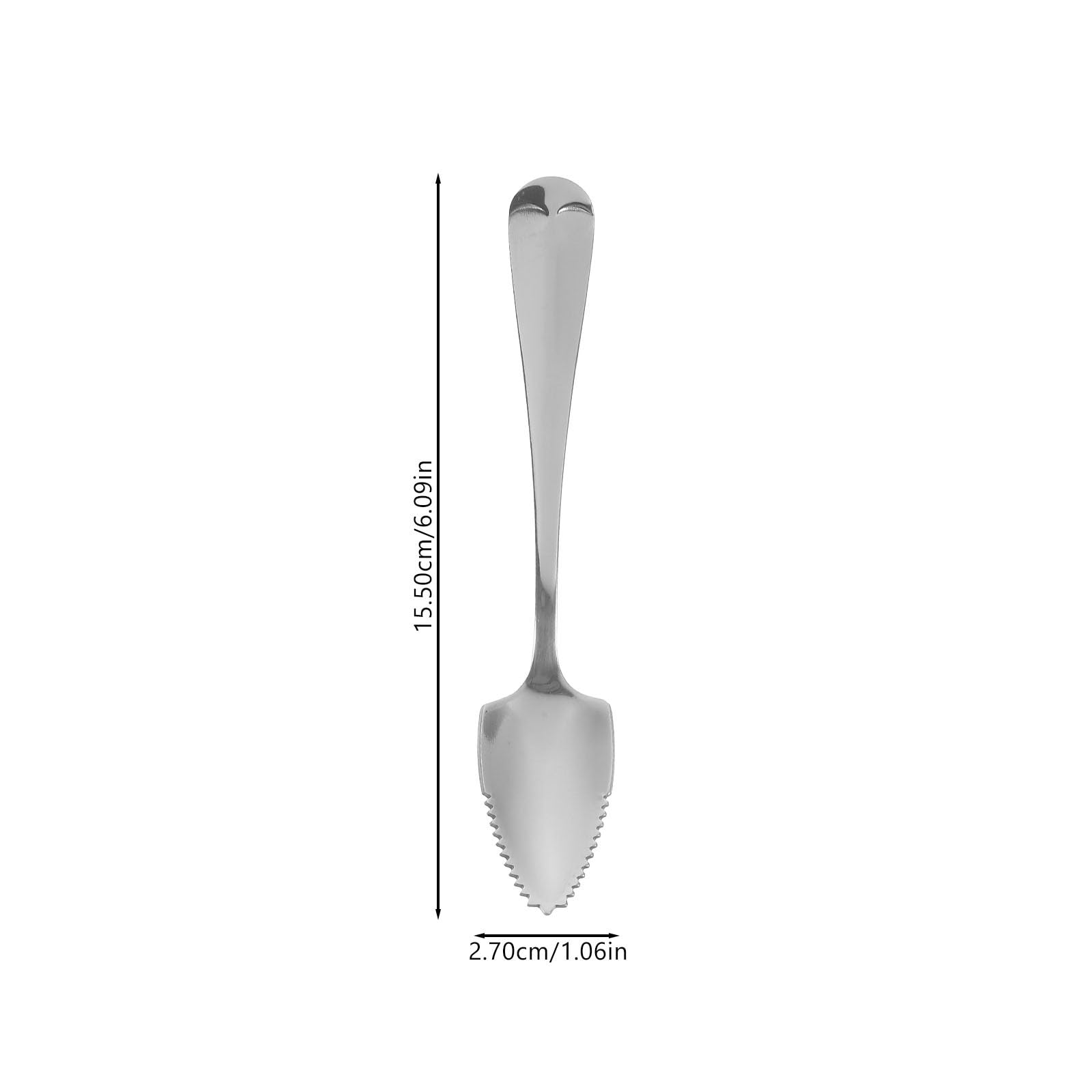Housoutil 2-Pack Stainless Steel Grapefruit Serrated Knife Spoons - Citrus Fruit Utensil for Kiwi, Lemon, Desserts & Salads - Perfect for Kitchen, Picnics & Fruit Parties