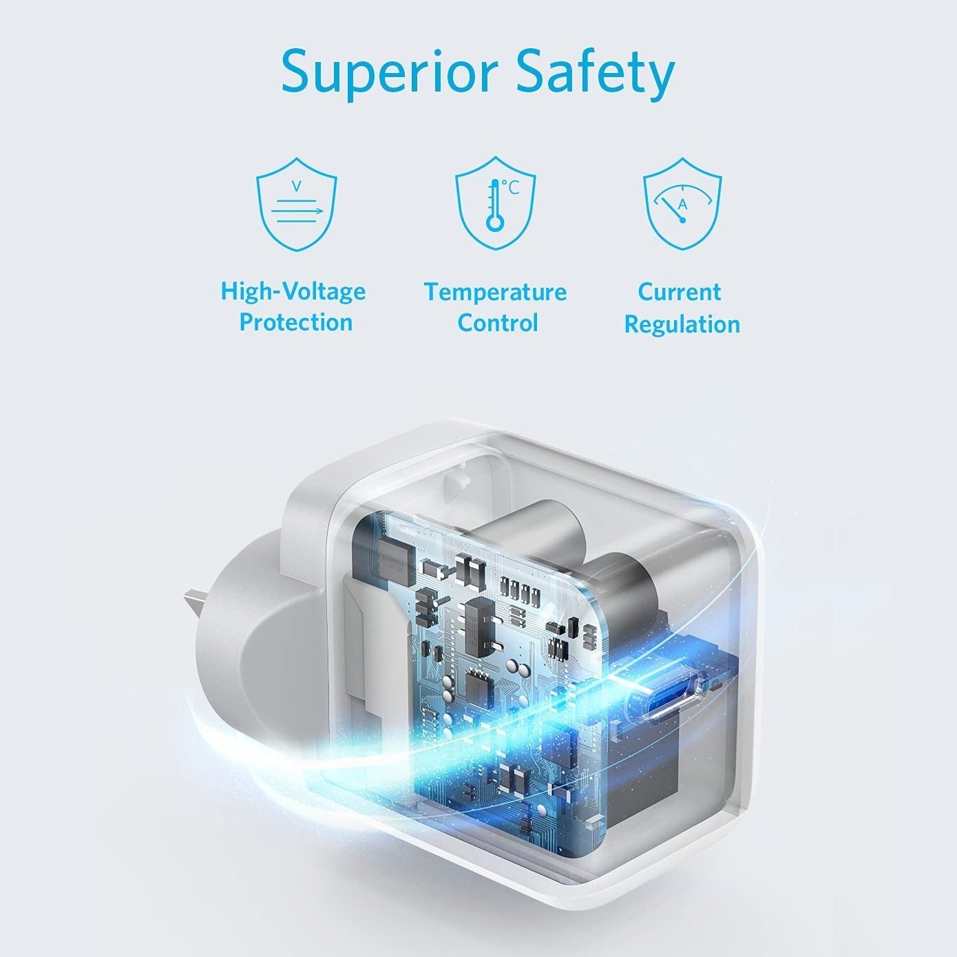 Anker PowerPort III 20W PD USB-C Fast Charger - Compact & Powerful Wall Charger for iPhone 14/13/12, Samsung Galaxy, iPad - Perfect for Travel, Home & Office Use