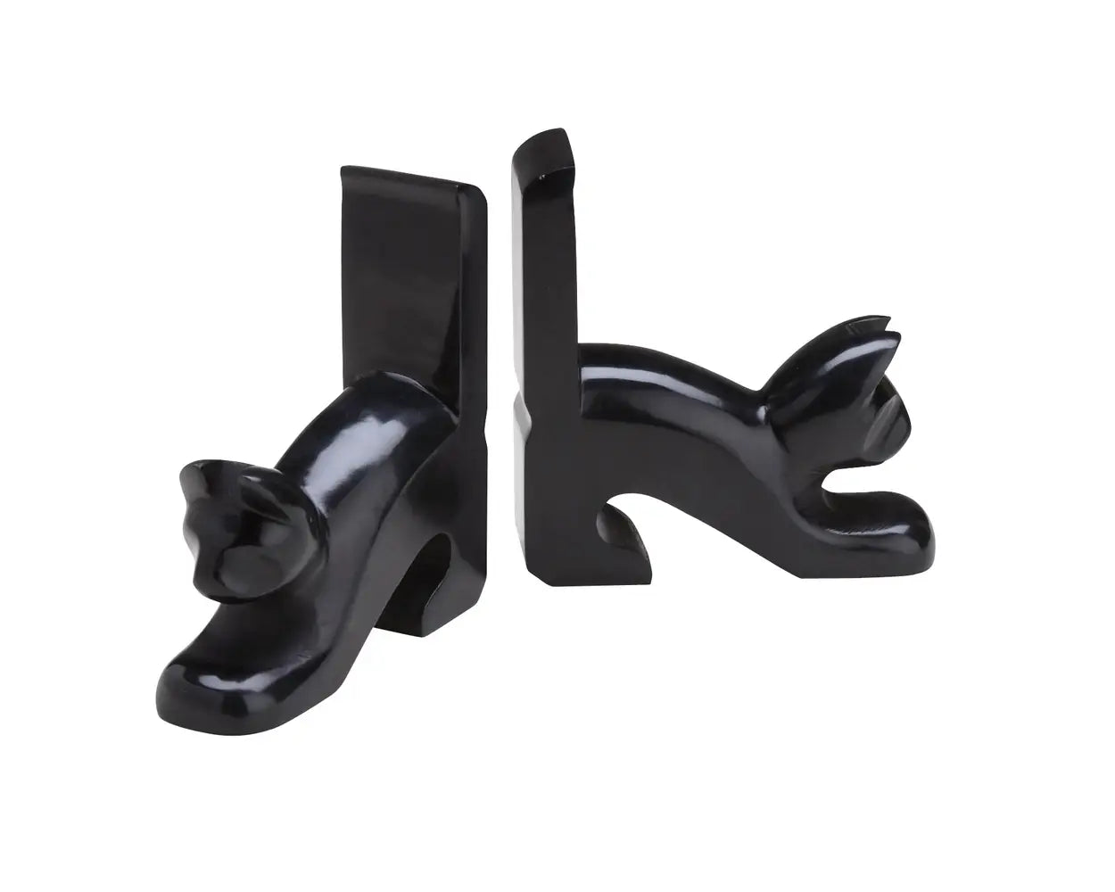 Playful Cat Bookends - Cute Animal Bookends for Shelves, Kids Room & Office Decor - Perfect for Organizing Books & Adding Fun to Your Space