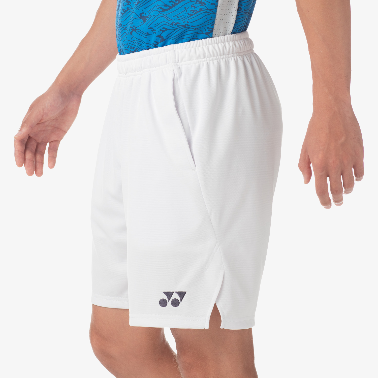 Yonex Men's Breathable Knit Shorts 15189 - White - Perfect for Tennis, Running & Gym Workouts