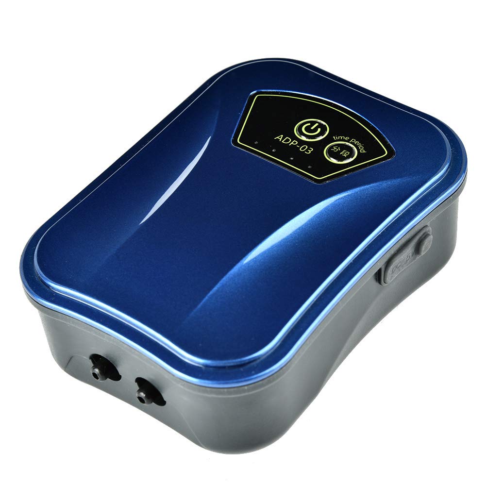 Rechargeable USB Fish Tank Air Pump - Portable Lithium Battery Powered Dual Oxygen Compressor for Aquariums (AC/DC) - Ideal for Home, Office & Travel Use
