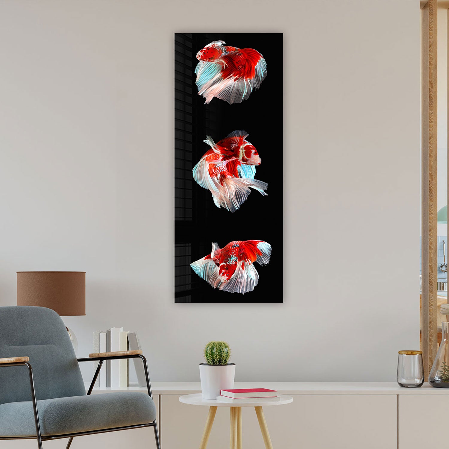 Trinity Betta Fish Tank - Panoramic View Aquarium for Home & Office Decor | Perfect for Betta Fish Lovers & Aquatic Enthusiasts