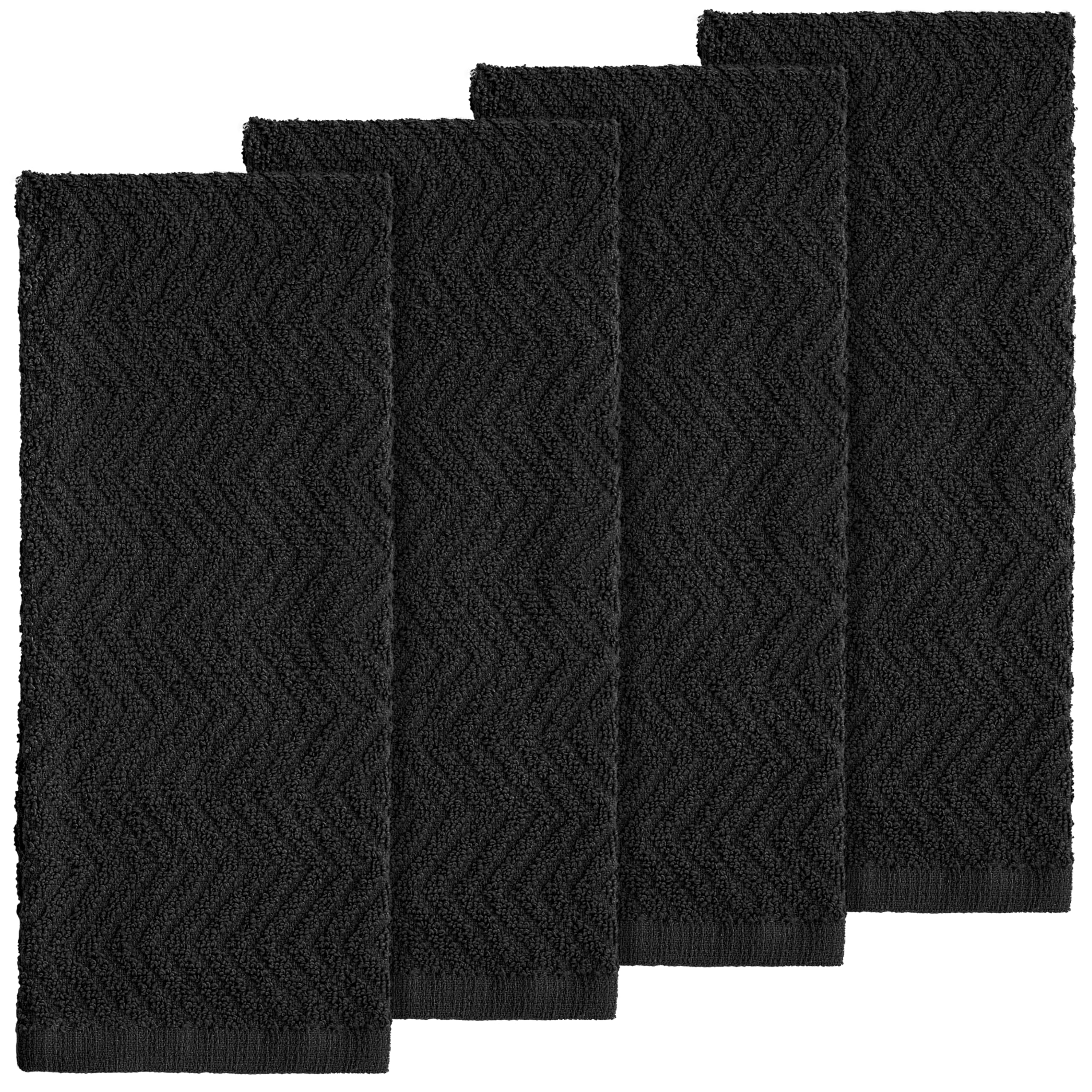 Premium 100% Cotton Kitchen Towels - Super Absorbent Dish Cloths (15