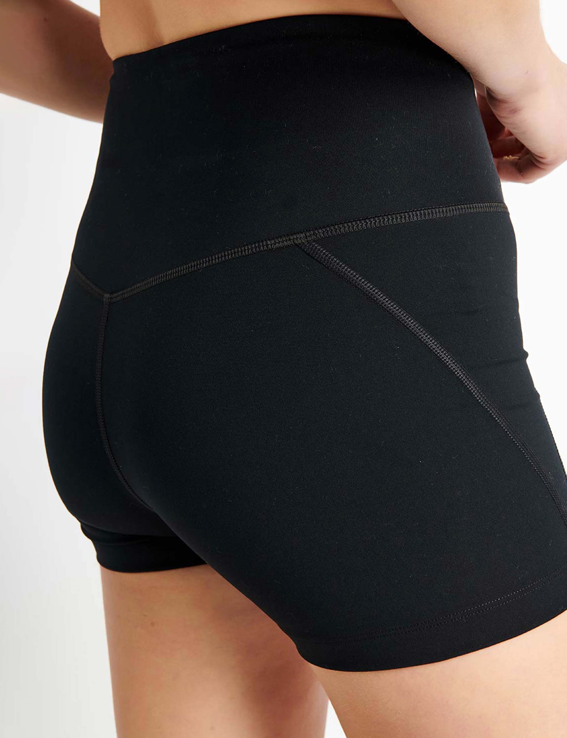 High Waisted Running Shorts for Women - Breathable Black Workout Shorts for Gym, Yoga & Outdoor Activities