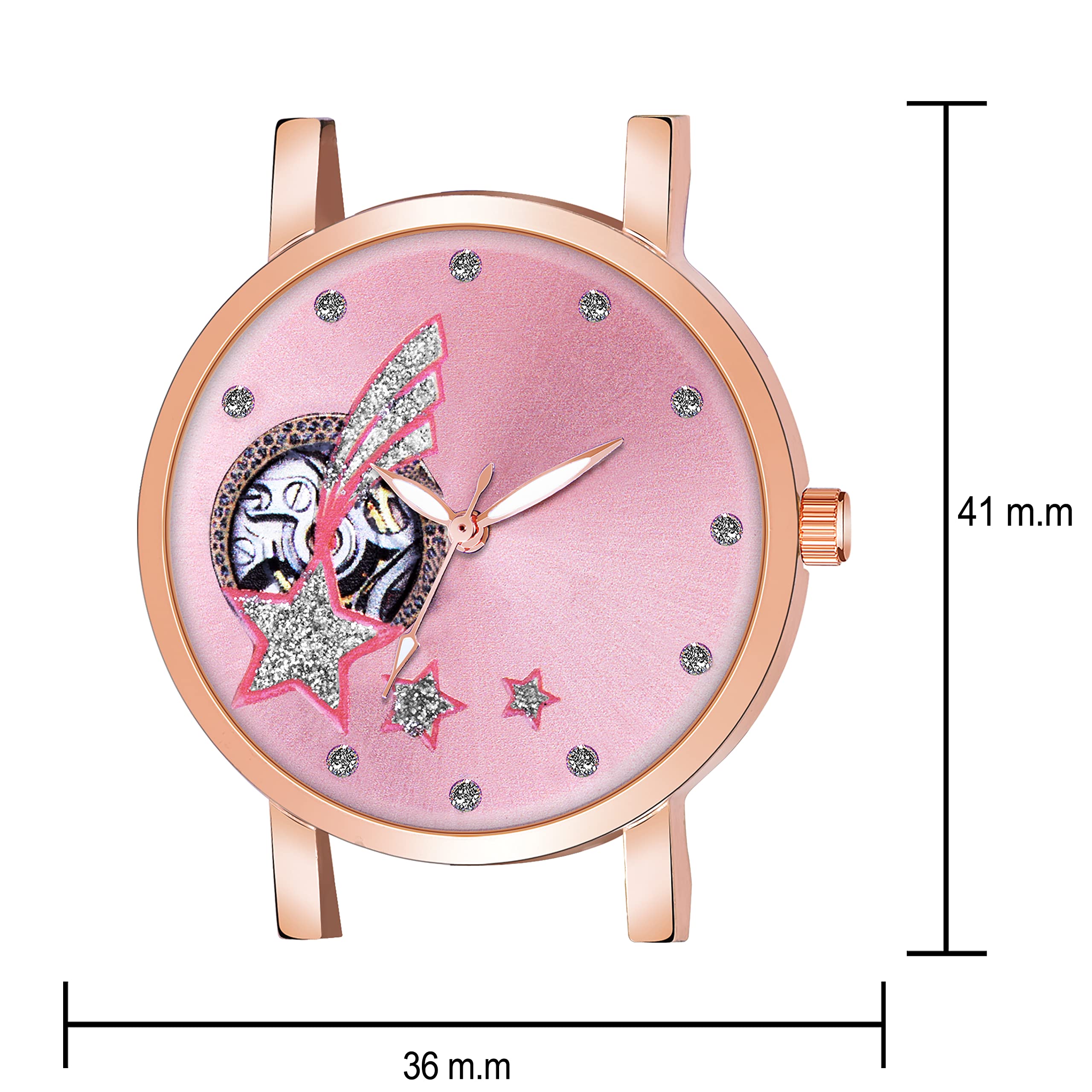 FROZIL Analog Women's Watch with 6 Color Star Dot Dial - Stylish Casual & Dress Watch for Women & Girls - Perfect for Everyday Wear, Office, and Special Occasions