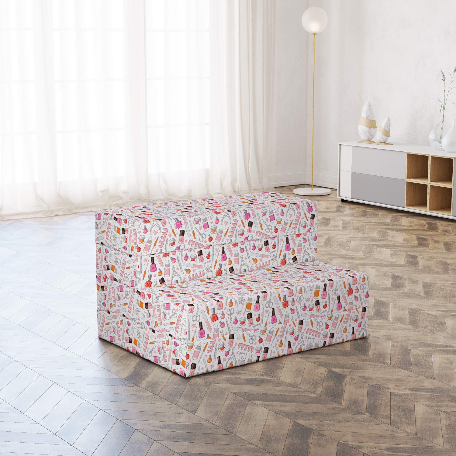 Ambesonne Foldable Makeup Mattress for Salon & Spa, 74.8
