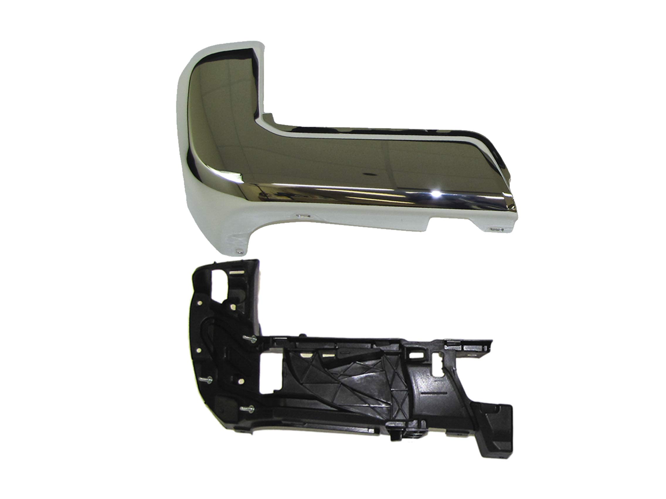 2016-2020 Toyota Tacoma Rear Bumper Chrome End Extensions (2-Piece Set) - LH Side Without Sensor Hole - TO1104136 & TO1104131 - Perfect for Off-Road Protection & Custom Truck Styling