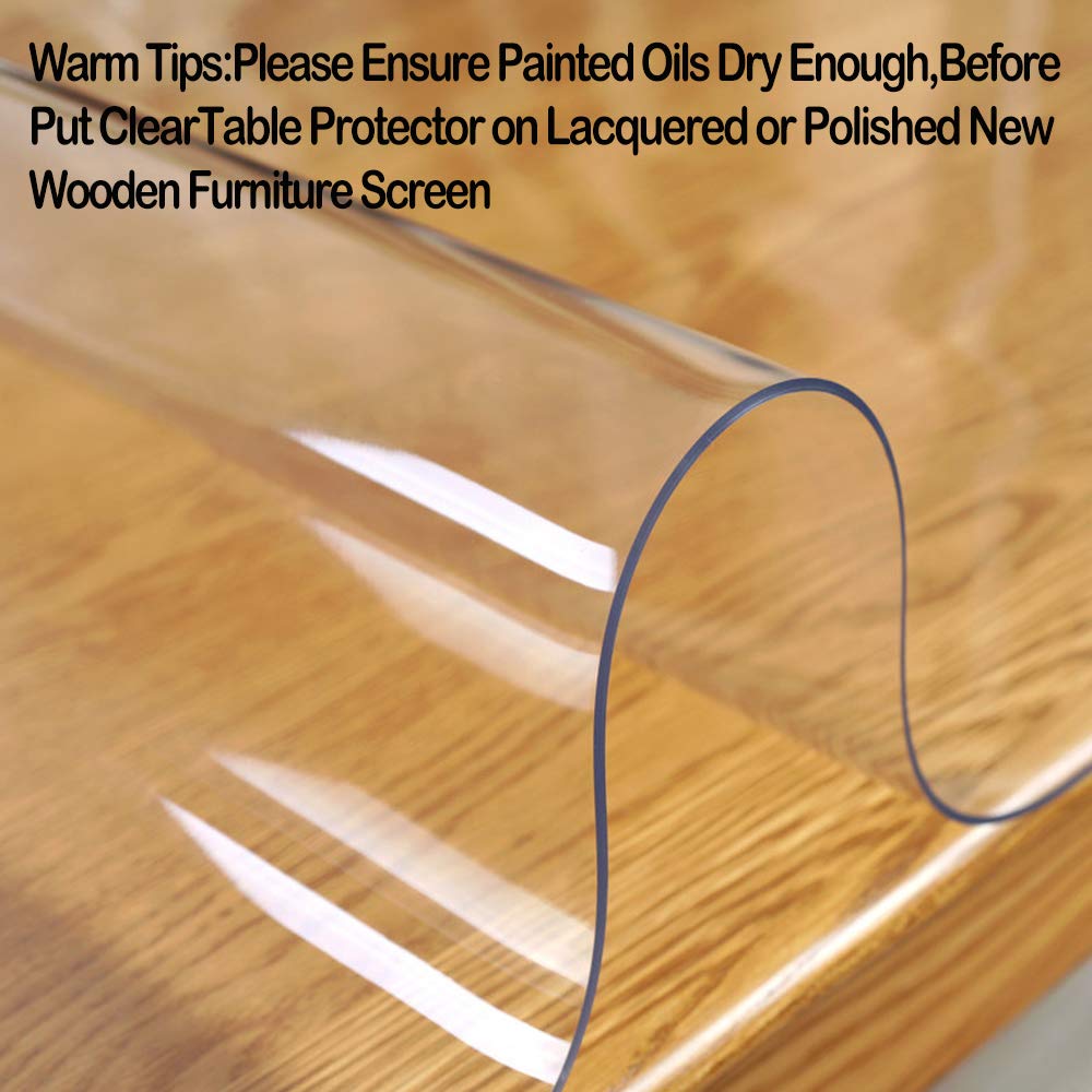 1.5mm Thick Crystal Clear Table Protector Pad - 96