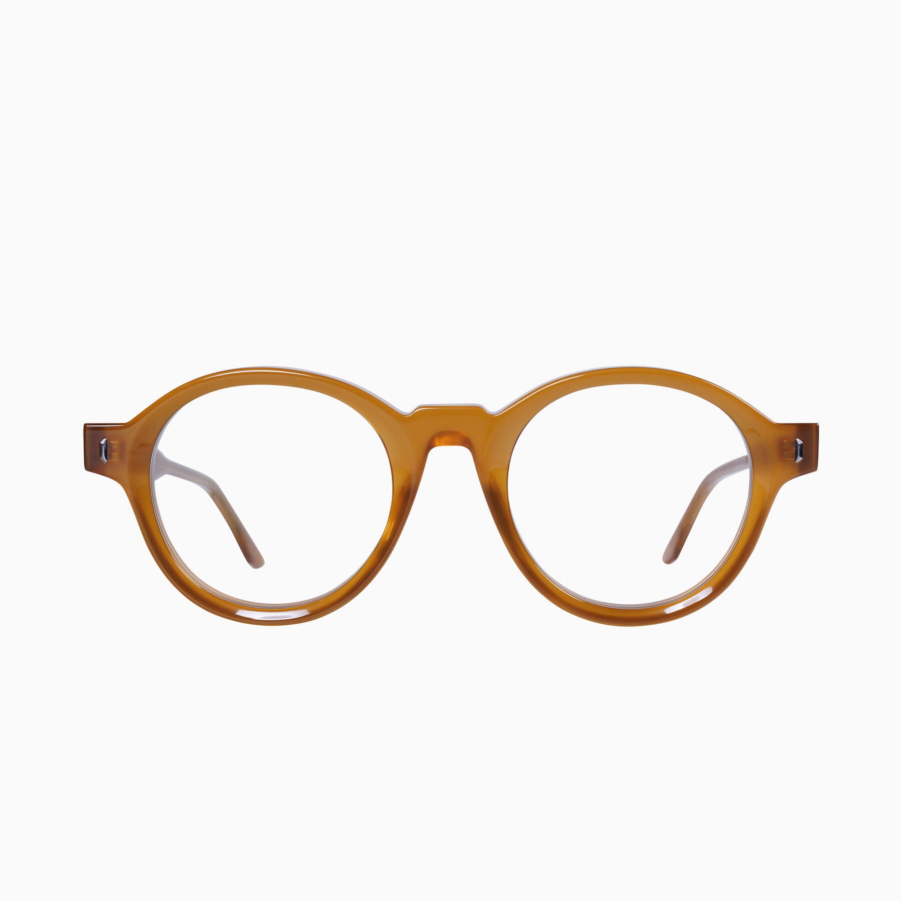 Ochre w. Silver Metal / Clear Blue Blocker Lens Lens