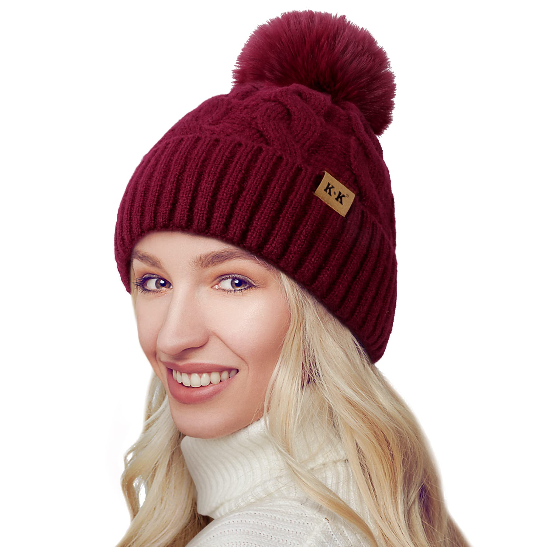 Cozy Fleece Knitted Winter Hat for Men & Women - Warm Beanie for Cold Weather - Perfect for Skiing, Snowboarding & Outdoor Activities