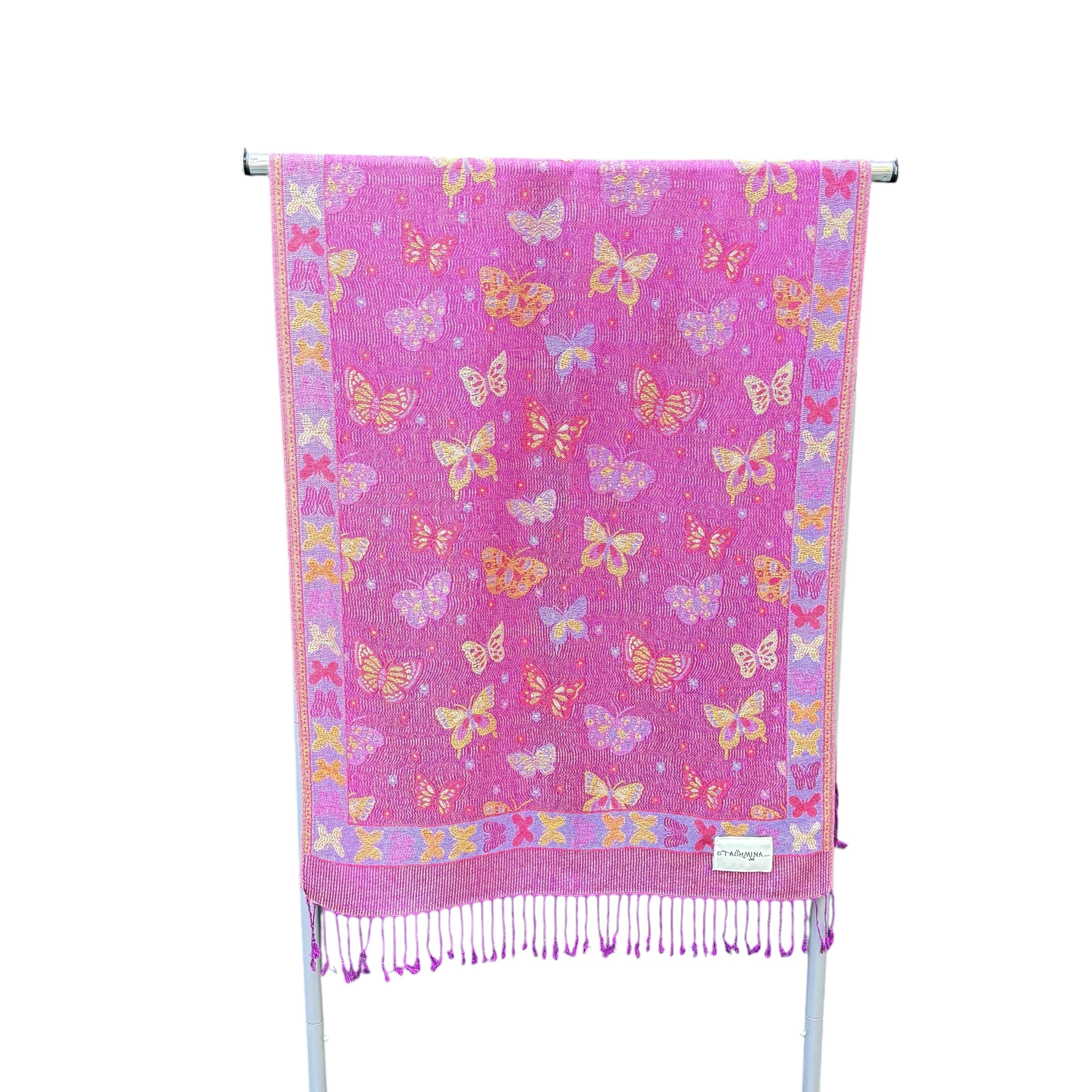 Stashmina Rainbow - Soft & Colorful Cashmere Blend Scarf for Women - Perfect for Winter Fashion, Travel & Gift Giving