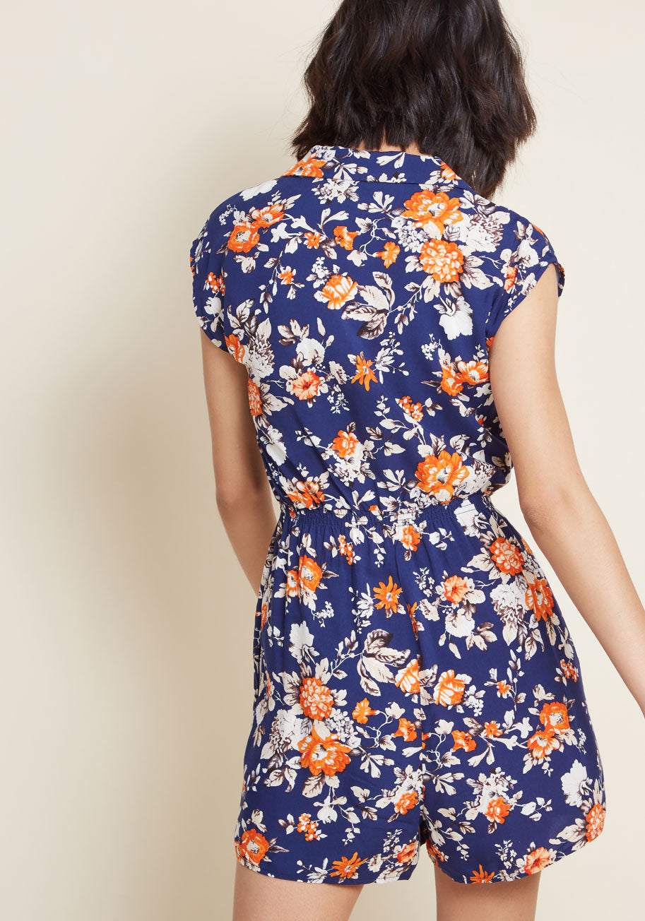 Read It and Steep Romper - Floral Print Baby Jumpsuit for Girls | Perfect for Playtime, Photo Shoots & Special Occasions